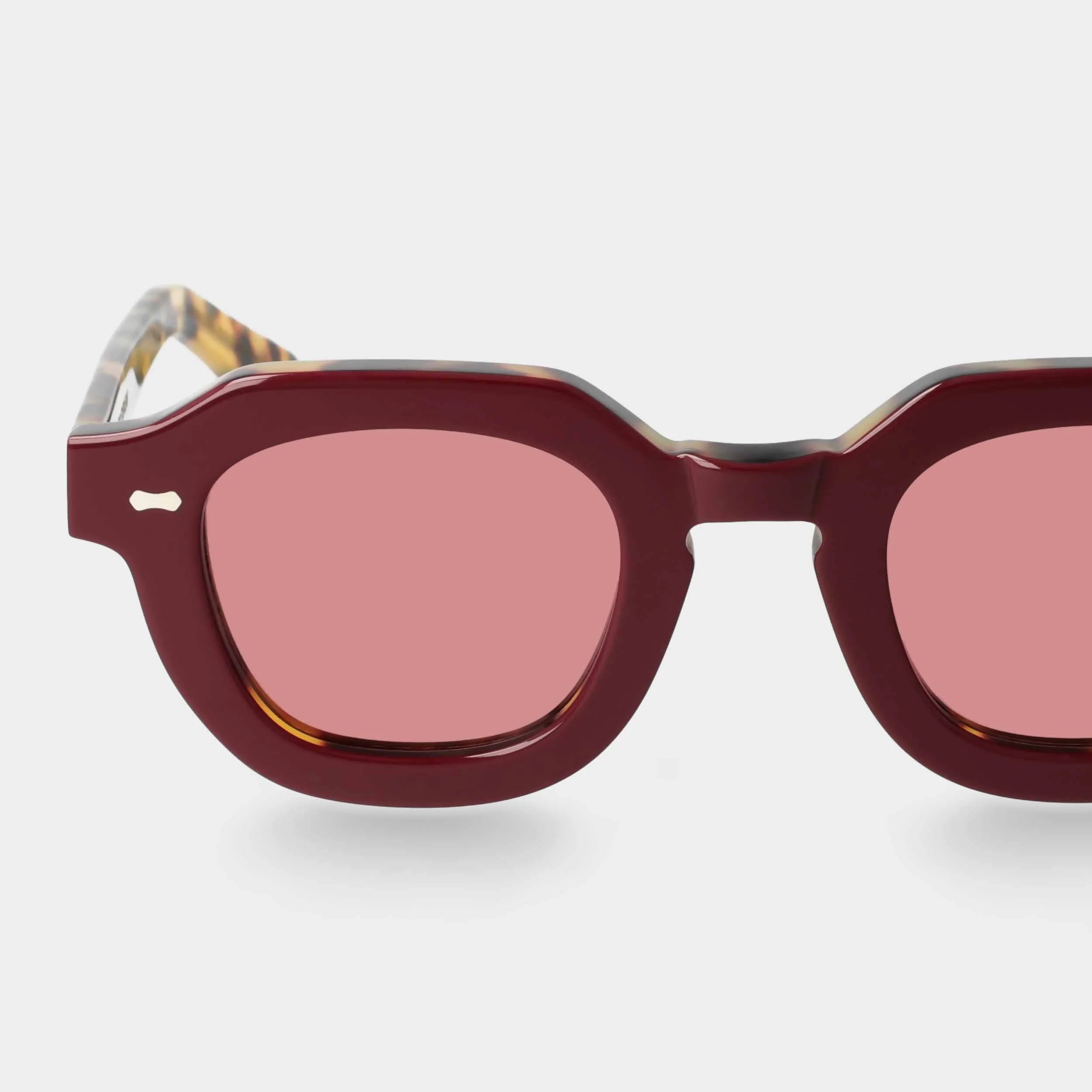 TBD Eyewear Juta Plum Red Sunglasses Detail