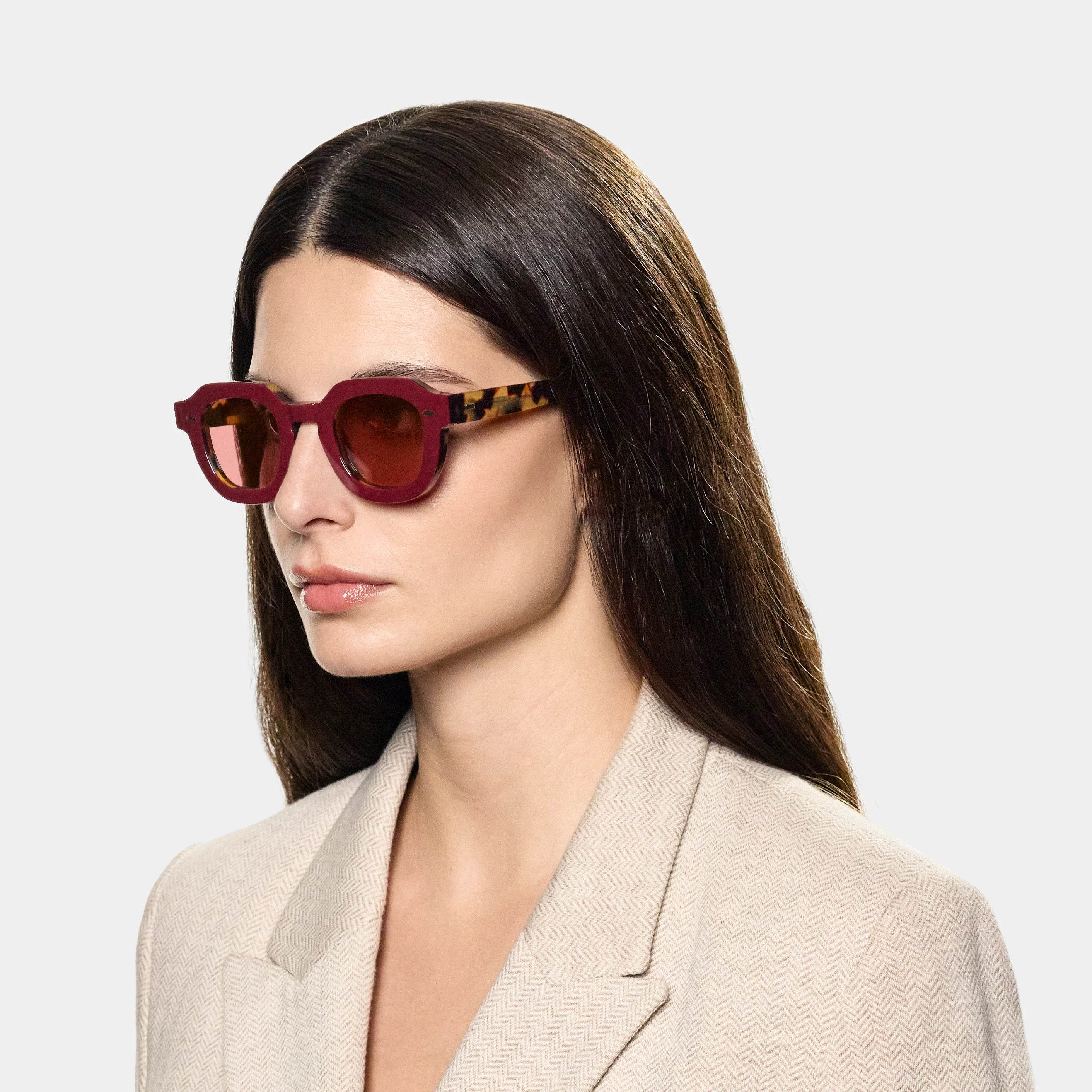 TBD Eyewear Juta Plum Red Sunglasses Woman