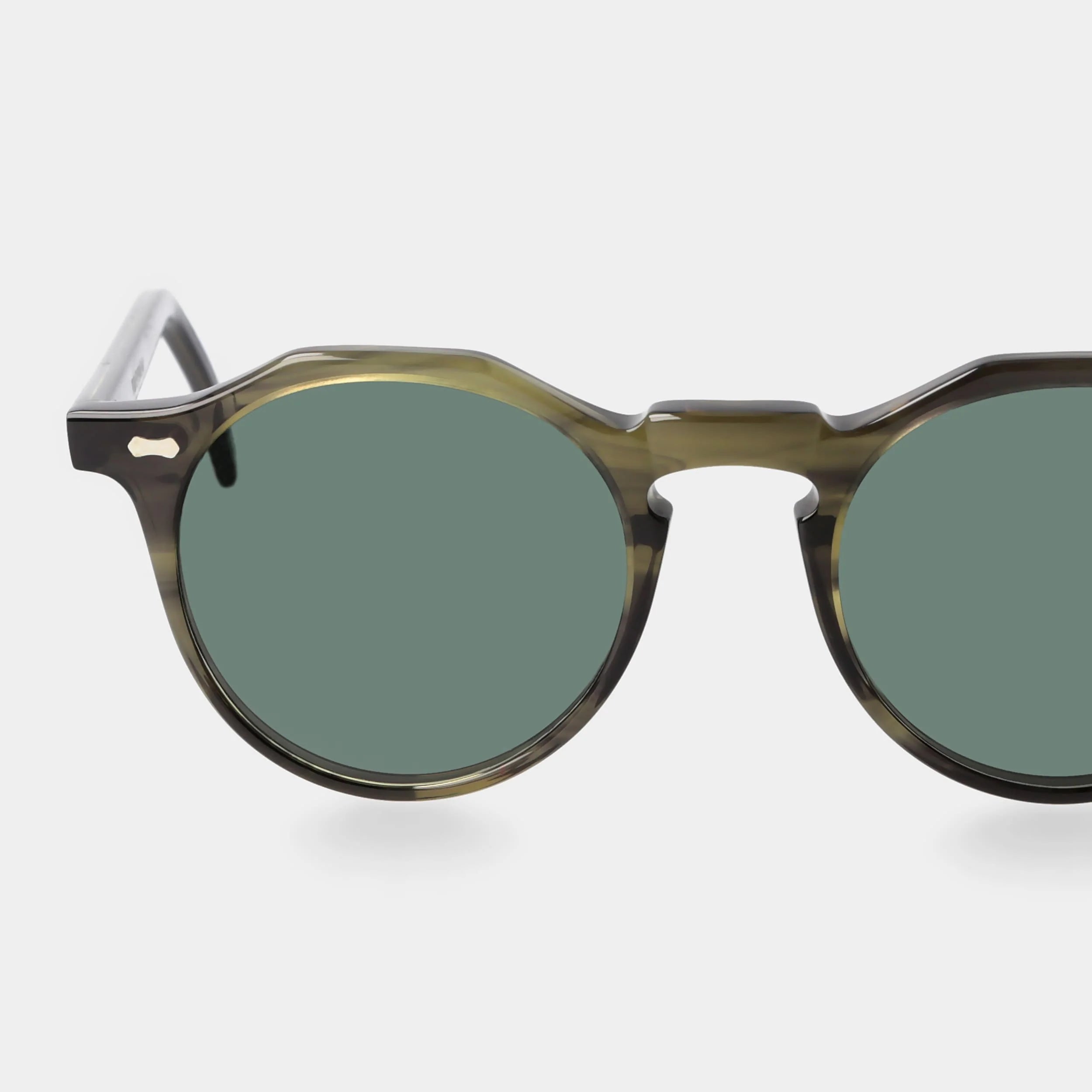 TBD Eyewear Lapel Eco Green Bottle Green Lens Sunglasses Detail