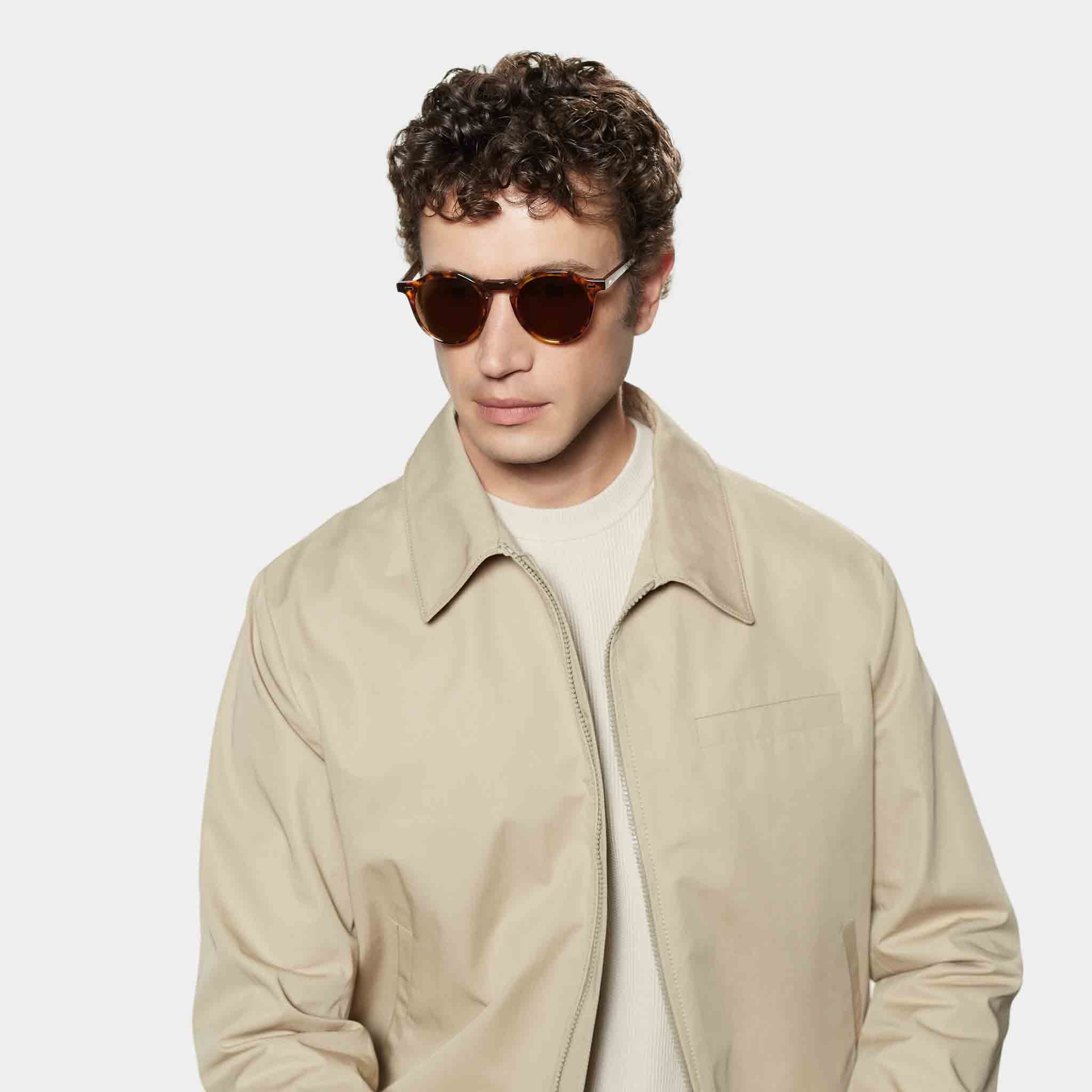 TBD Eyewear Lapel Eco Spotted Havana Tobacco Lens Sunglasses Man