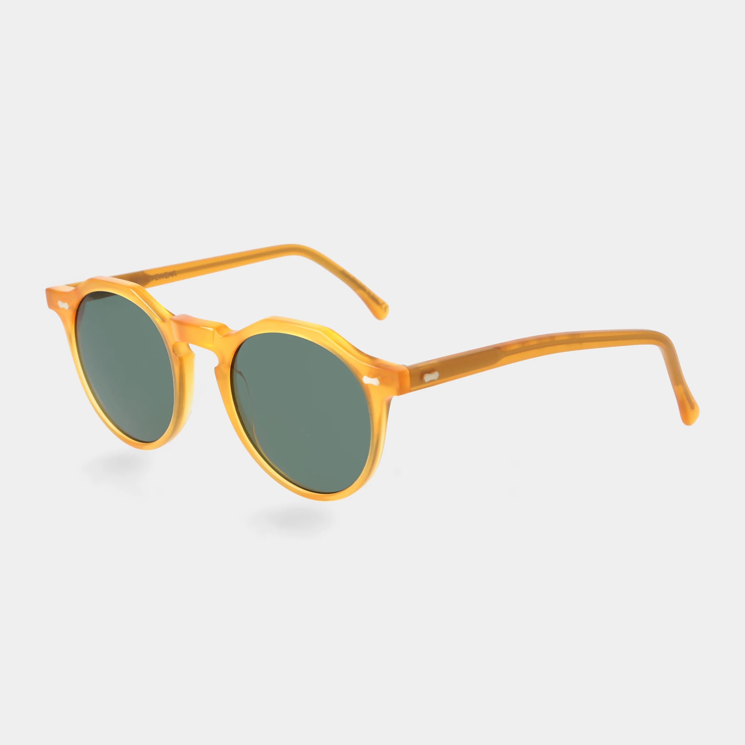 TBD Eyewear Lapel Eco Honey Bottle Green Lens Sunglasses Angle