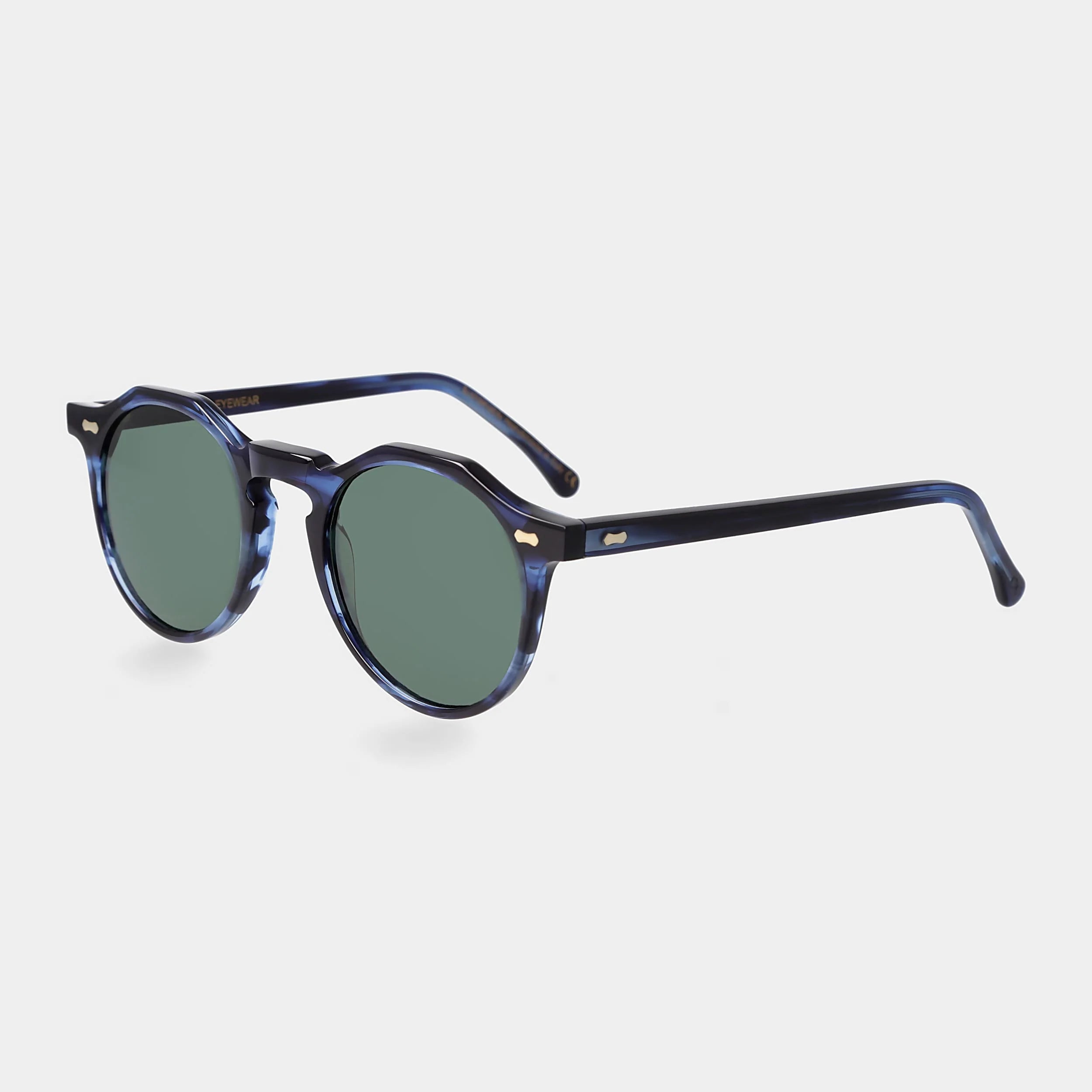 TBD Eyewear Lapel Ocean Bottle Green Lens Sunglasses Angle