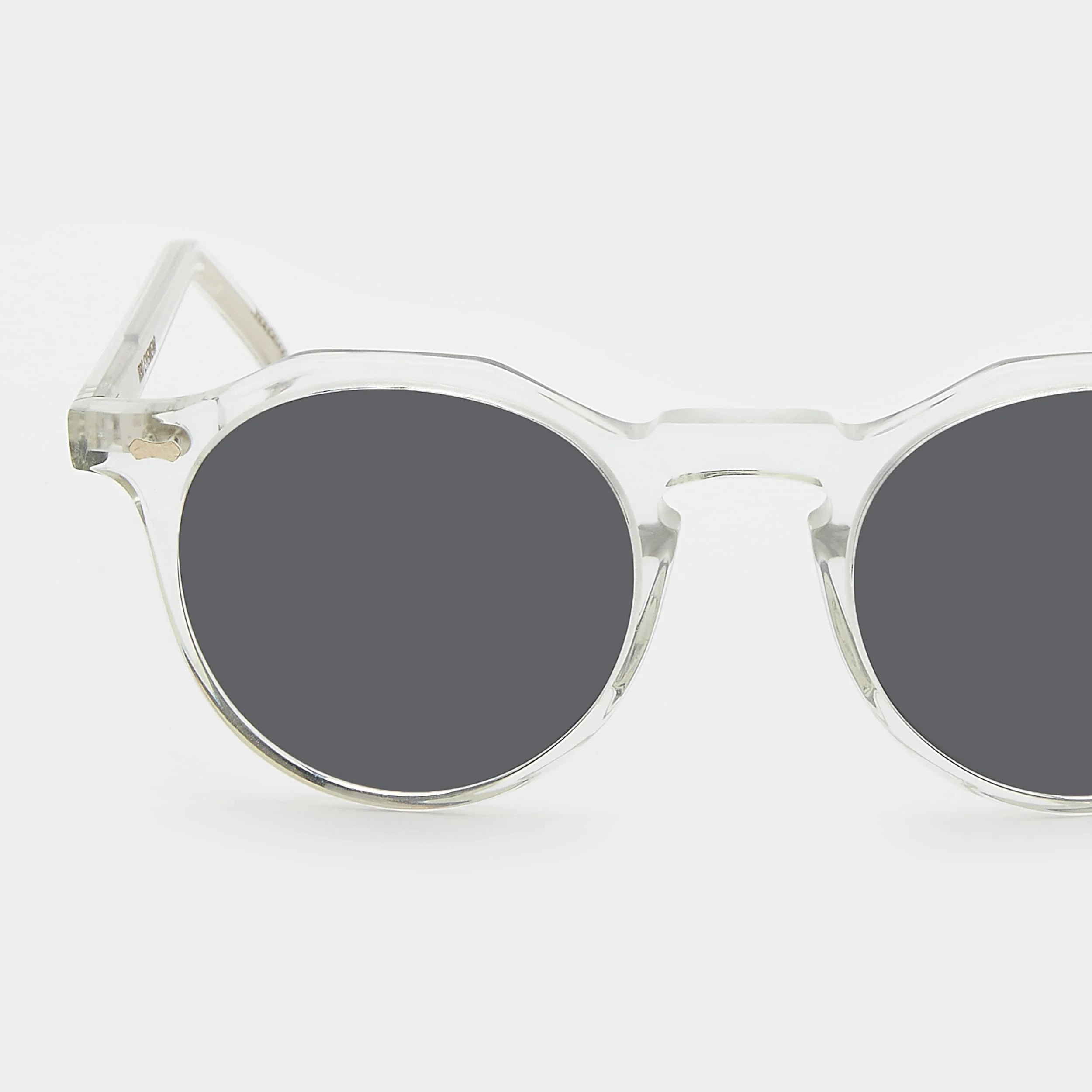 TDB Eyewear Lapel Eco Transparent Grey Lens Sunglasses Detail