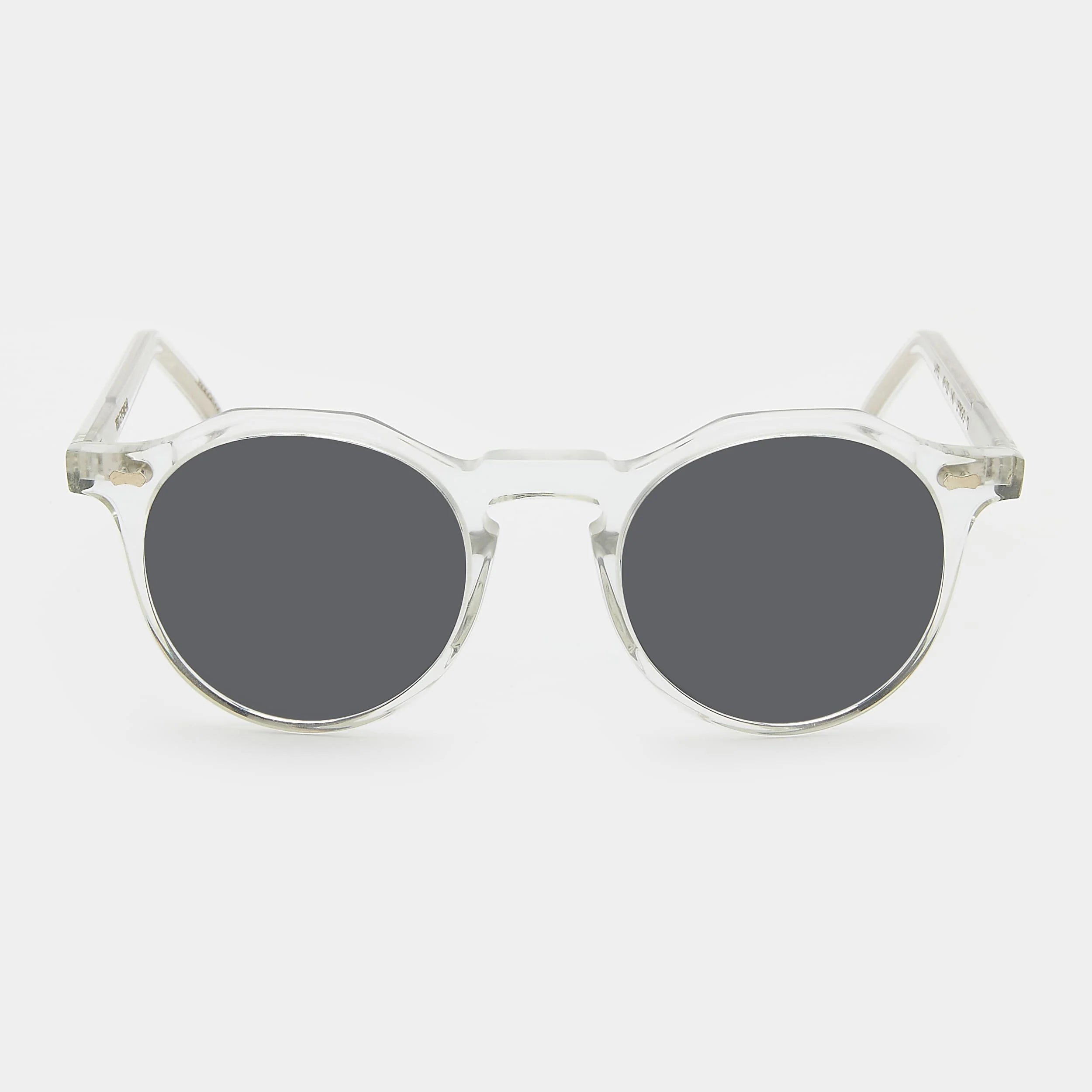 TDB Eyewear Lapel Eco Transparent Grey Lens Sunglasses Front