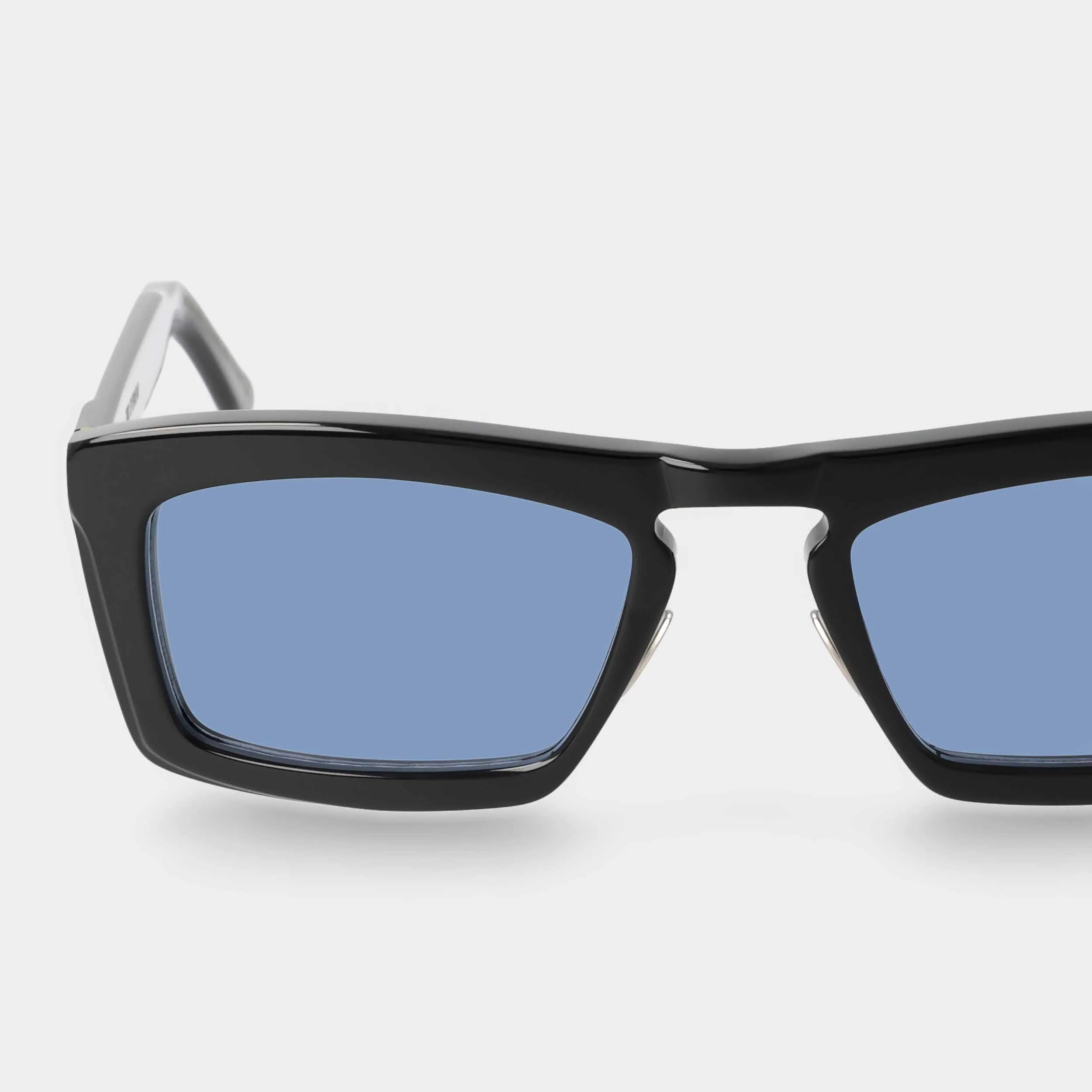 TBD Eyewear Leaf Eco Black Blue Lens Sunglasses Detail