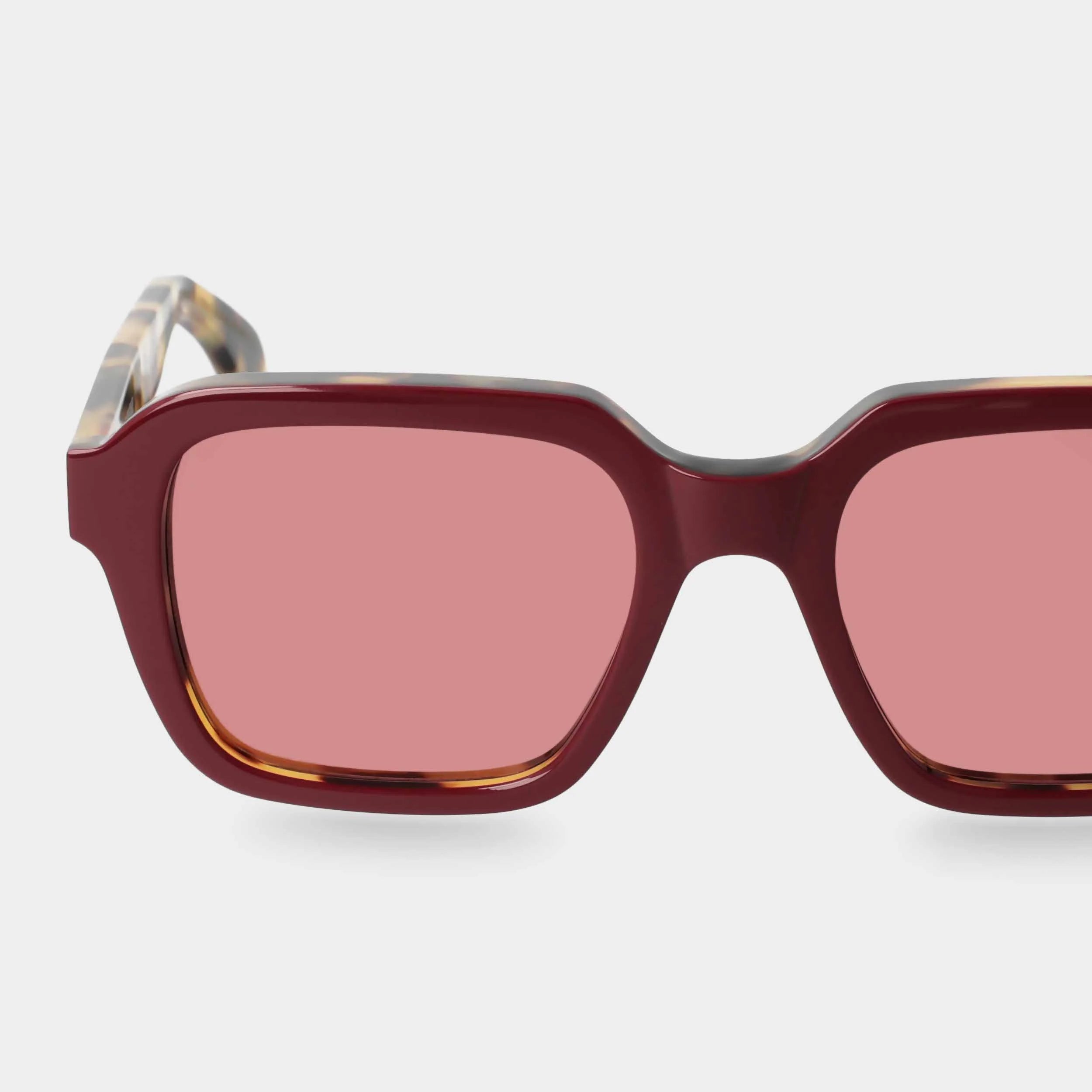 TBD Eyewear Lino Plum Red Sunglasses Detail