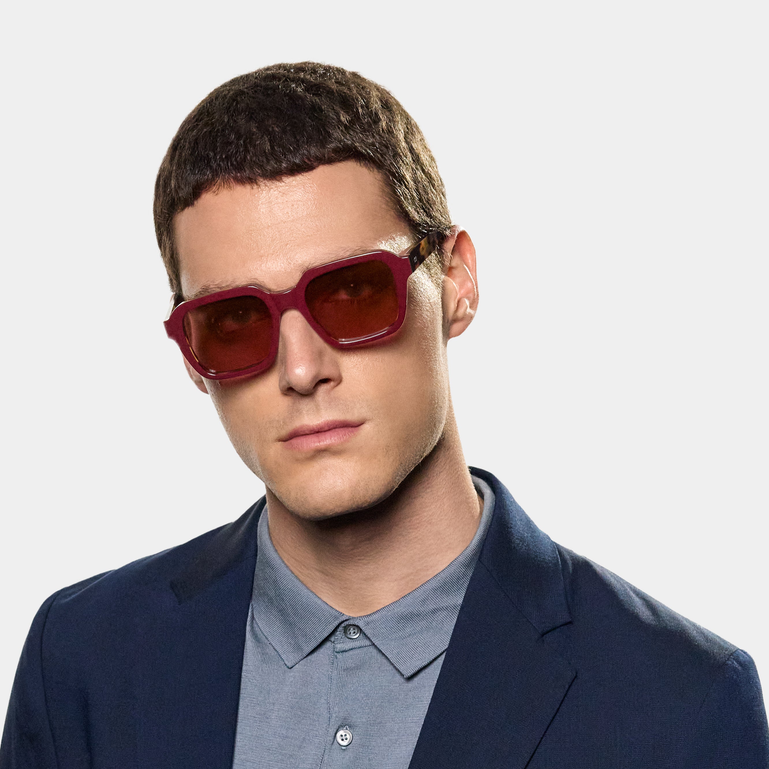 TBD Eyewear Lino Plum Red Sunglasses Man