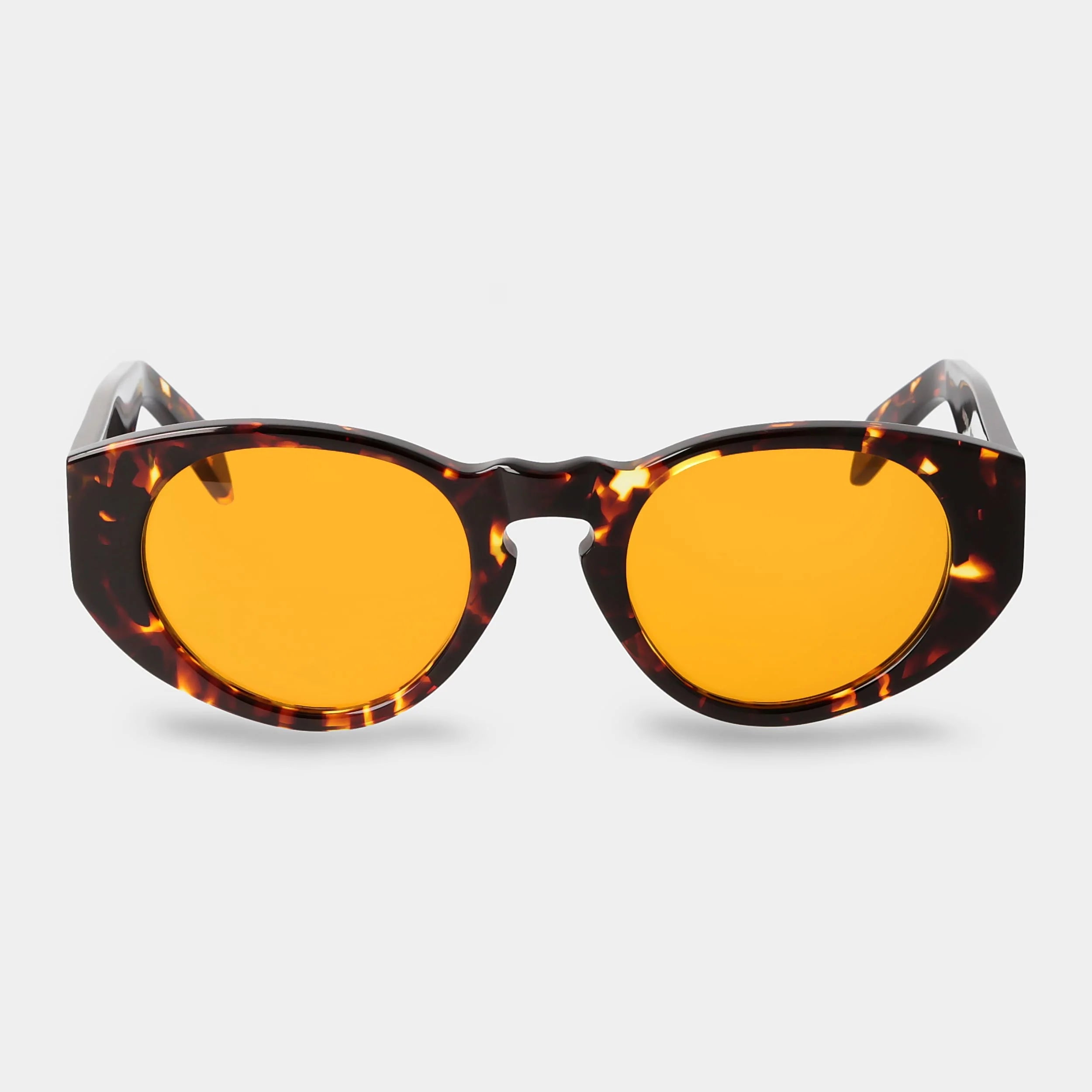 TBD Eyewear Madras Eco Dark Havana Orange Lens Sunglasses Front