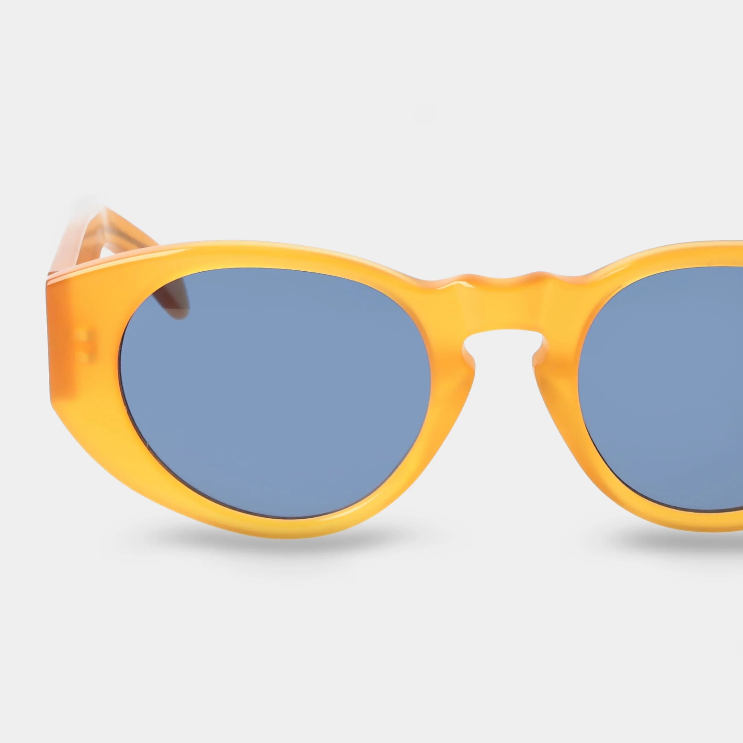 TBD Eyewear Madras Eco Honey Blue Lens Sunglasses Detail