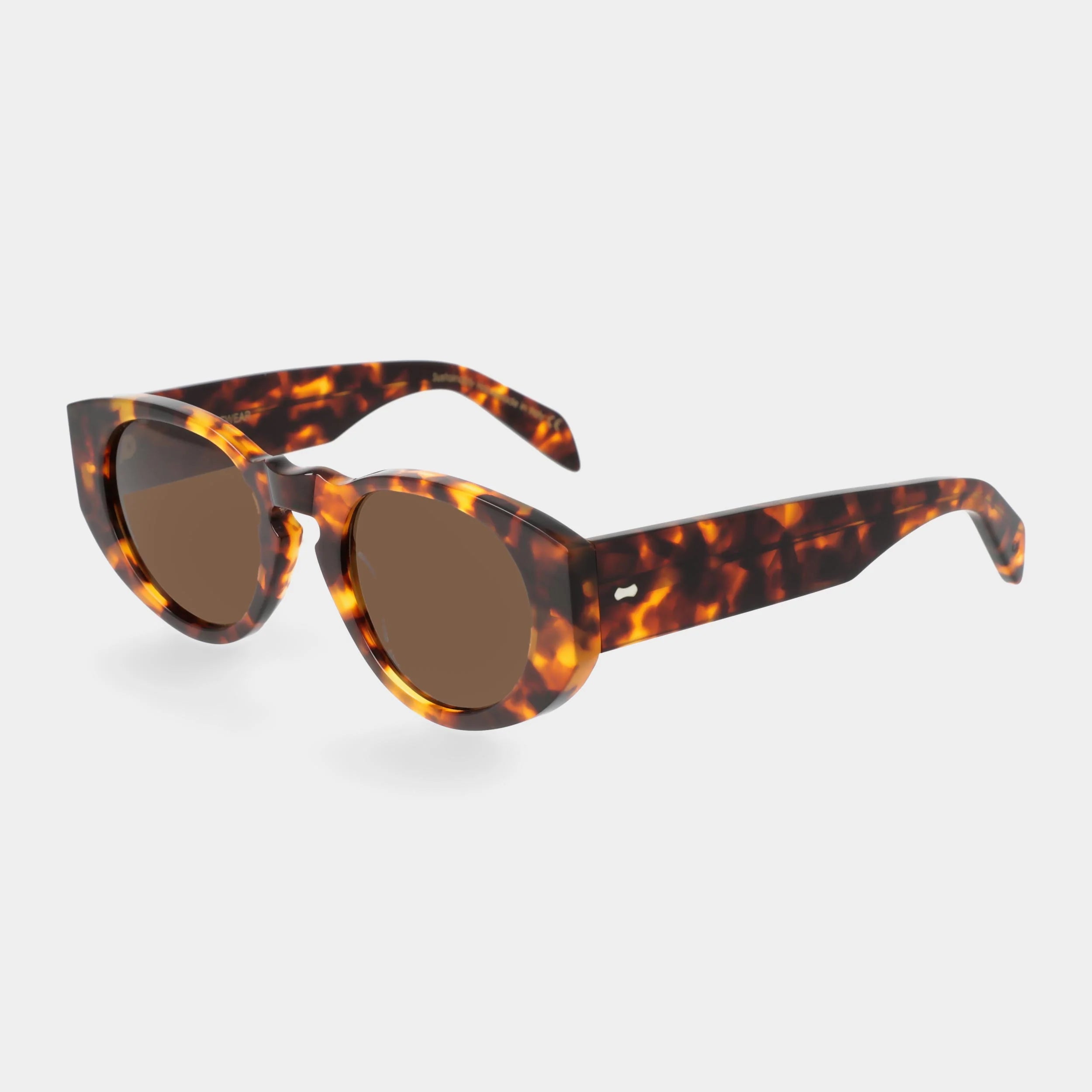 TBD Eyewear Madras Eco Spotted Havana Tobacco Lens Sunglasses Angle