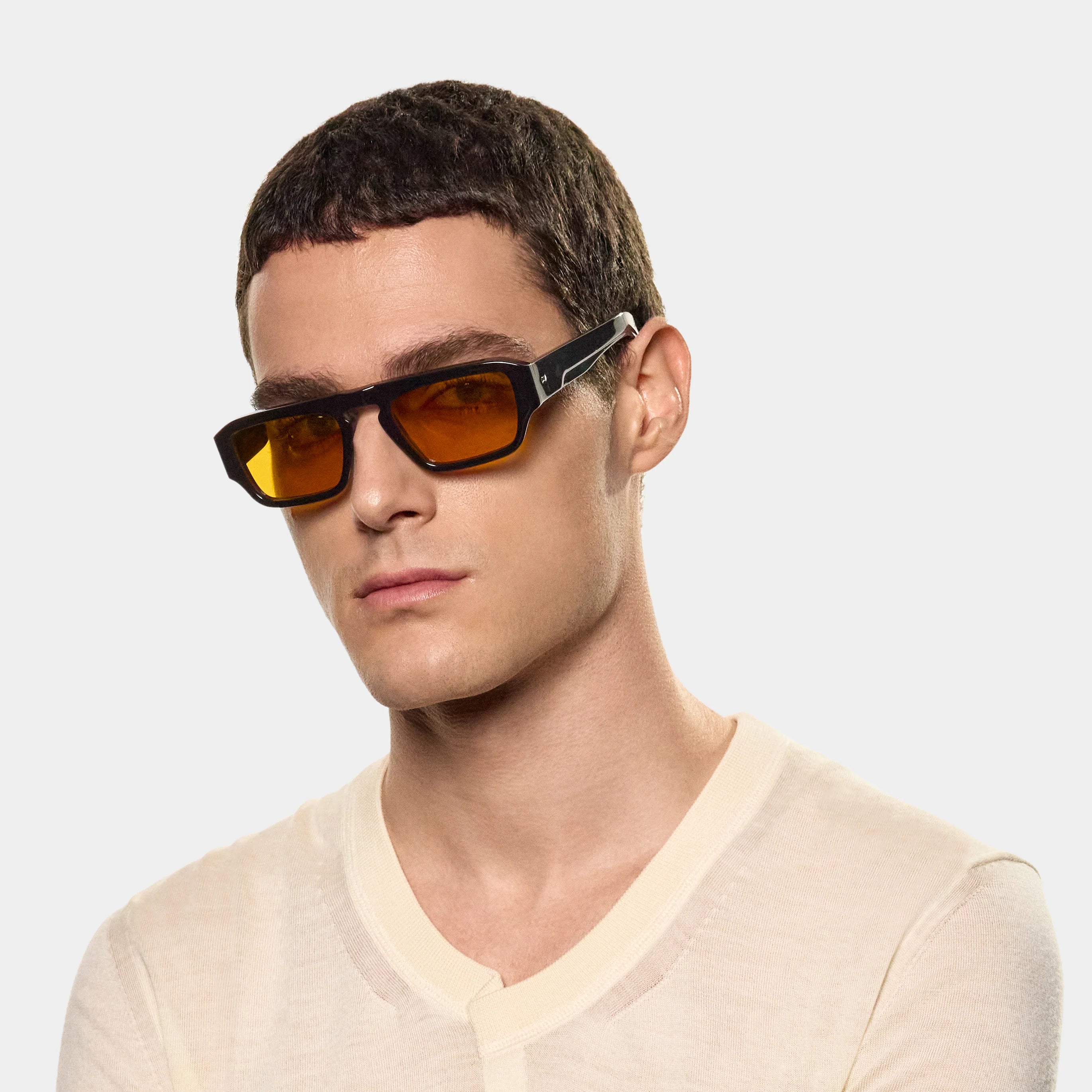 TBD Eyewear Mist Eco Black Orange Lens Sunglasses Man