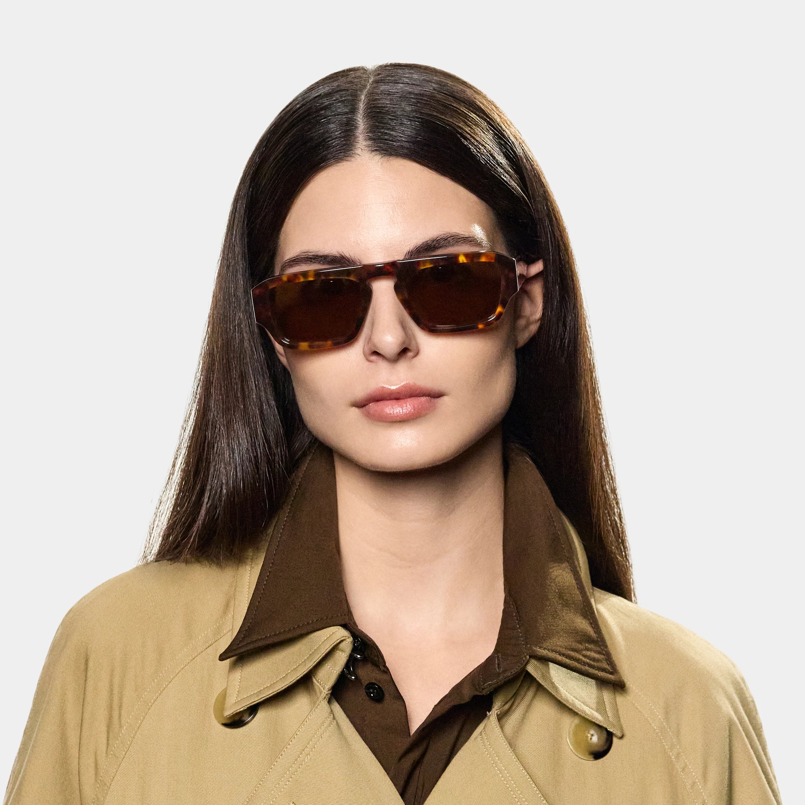 TBD Eyewear Mist Eco Spotted Havana Tobacco Lens Sunglasses Woman