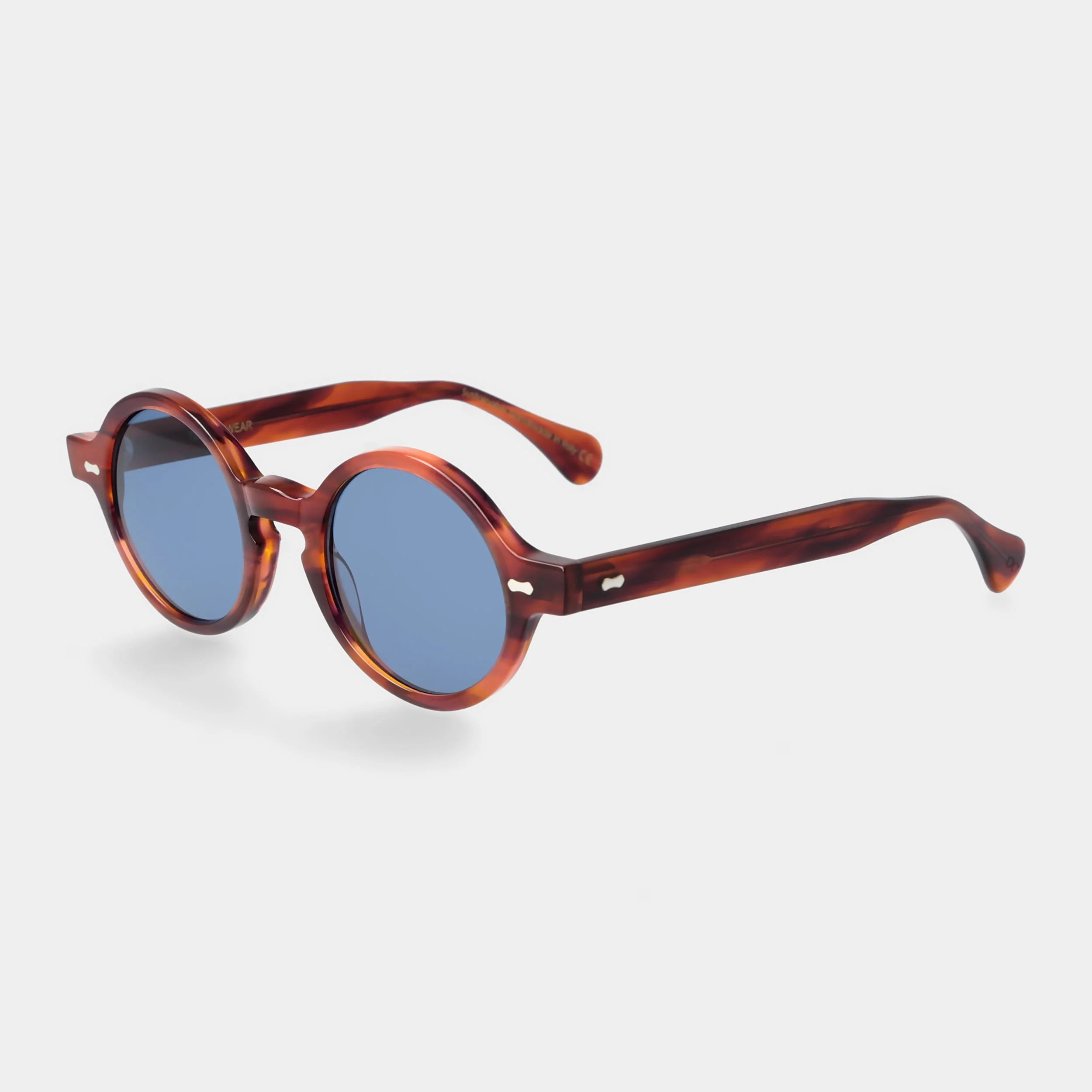 TBD Eyewear Oxford Eco Havana Blue Lens Sunglasses Angle