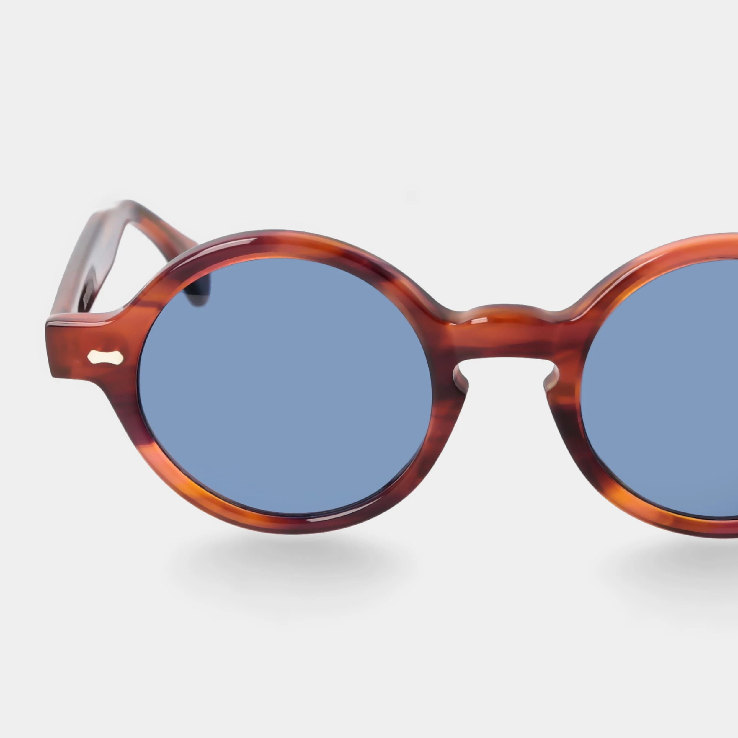 TBD Eyewear Oxford Eco Havana Blue Lens Sunglasses Detail