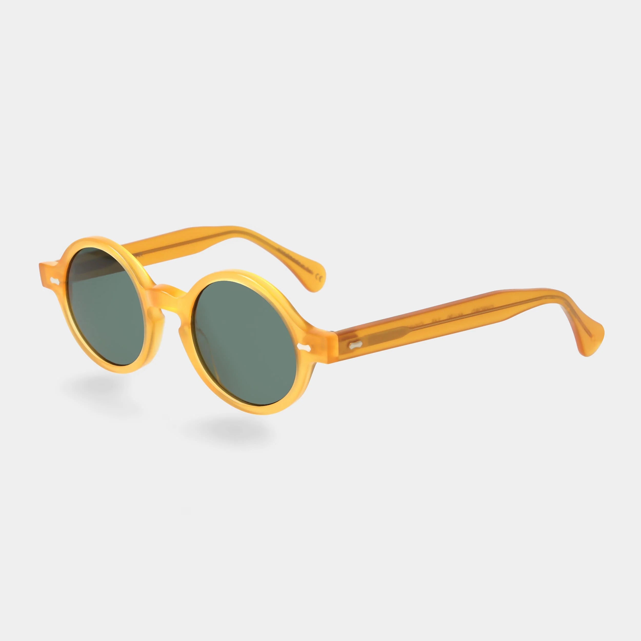 TBD Eyewear Oxford Eco Honey Bottle Green Lens Sunglasses Angle