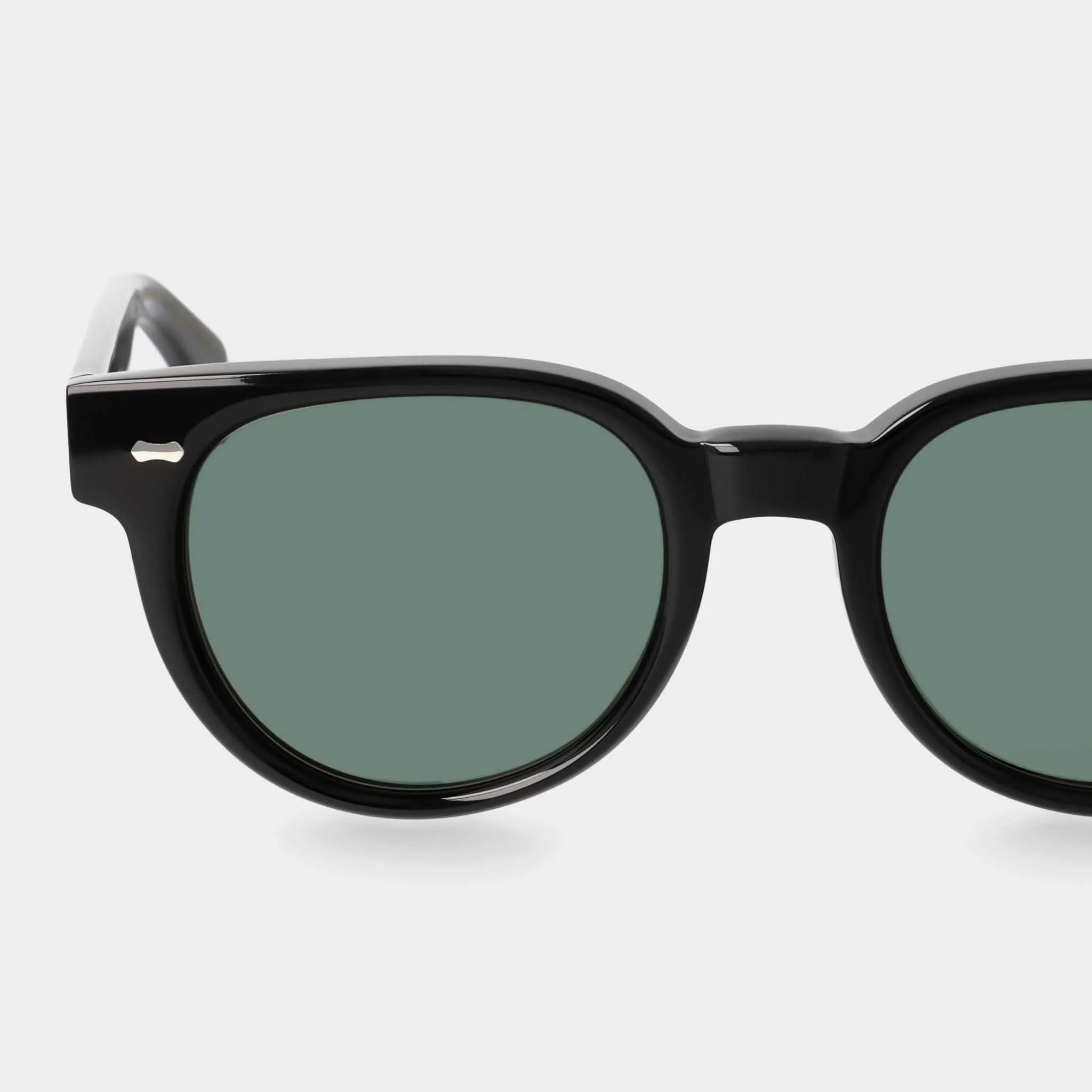 TBD Eyewear Palm Eco Black Bottle Green Lens Sunglasses Detail