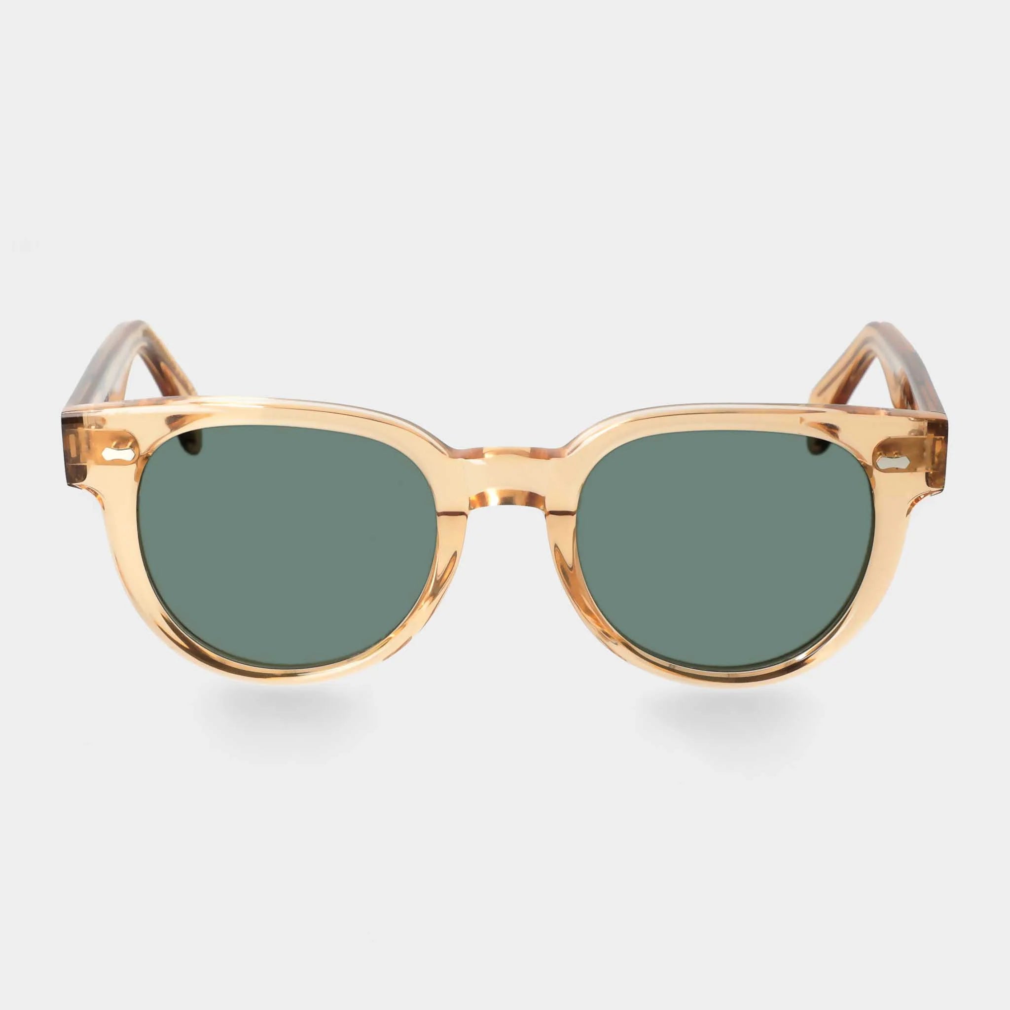 TBD Eyewear Palm Eco Champagne Bottle Green Lens Sunglasses Front