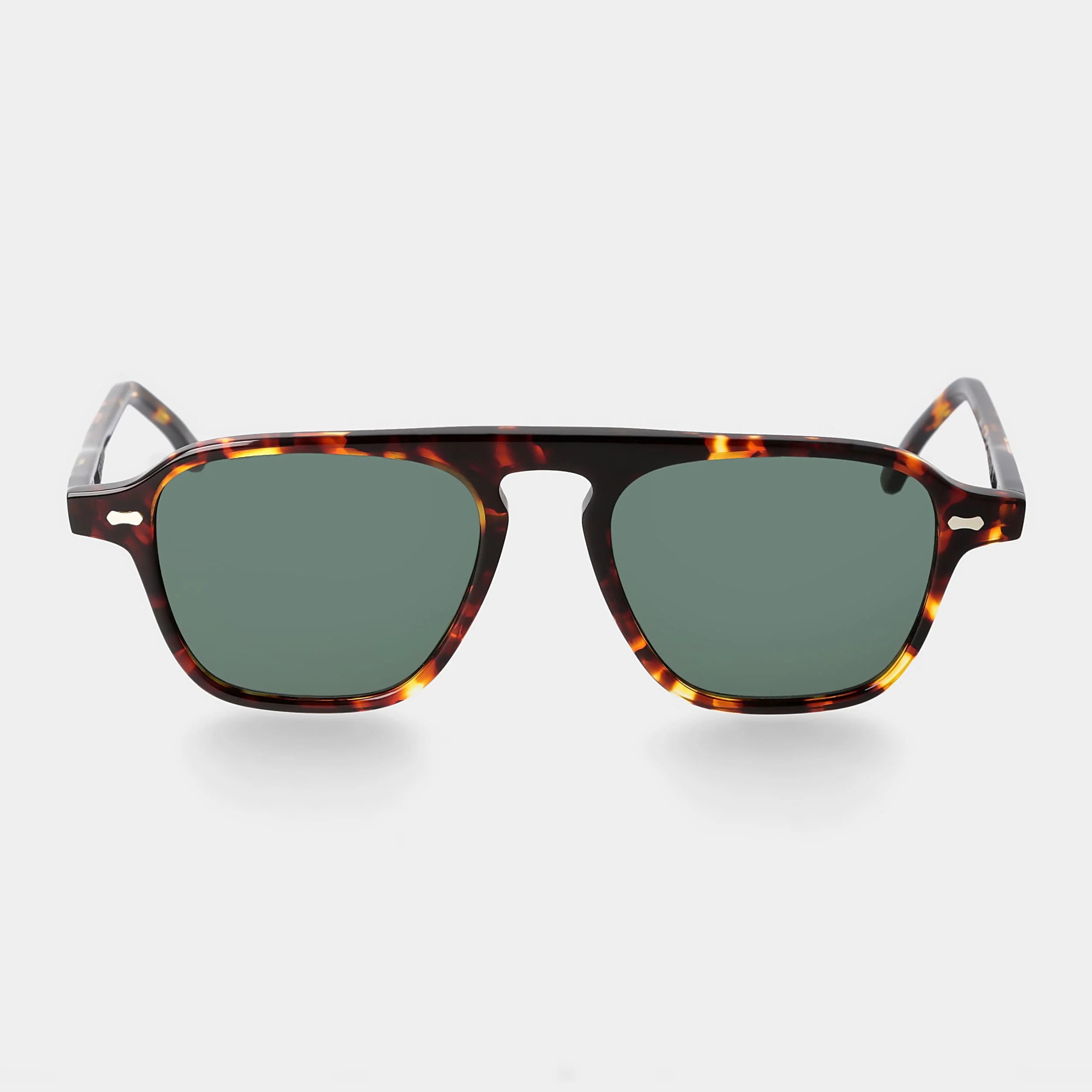 Shop Premium Eyewear TBD Eyewear Panama Eco Dark Havana Bottle Green Lens Sunglasses