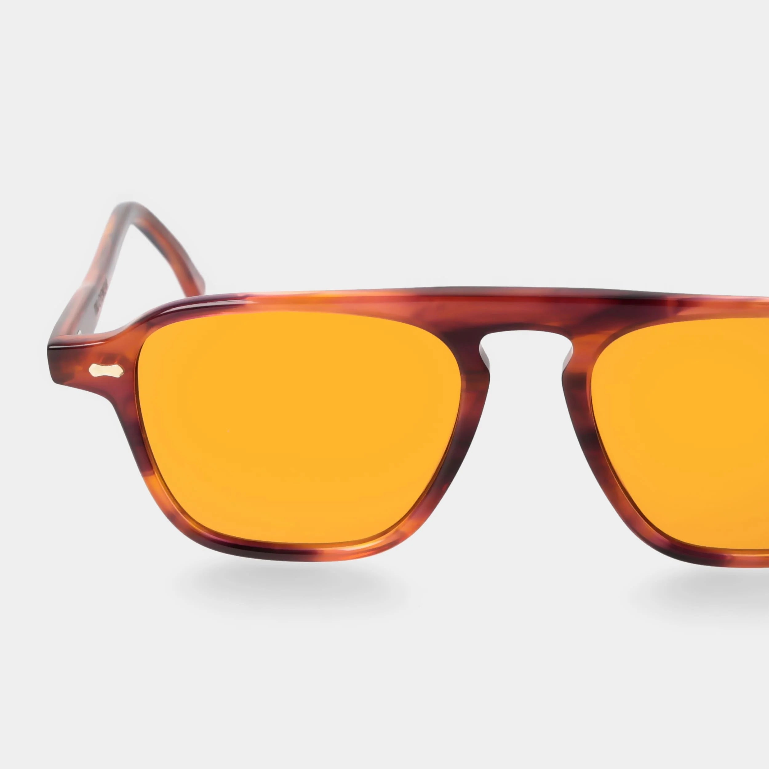 TBD Eyewear Panama Eco Havana Orange Lens Sunglasses Detail