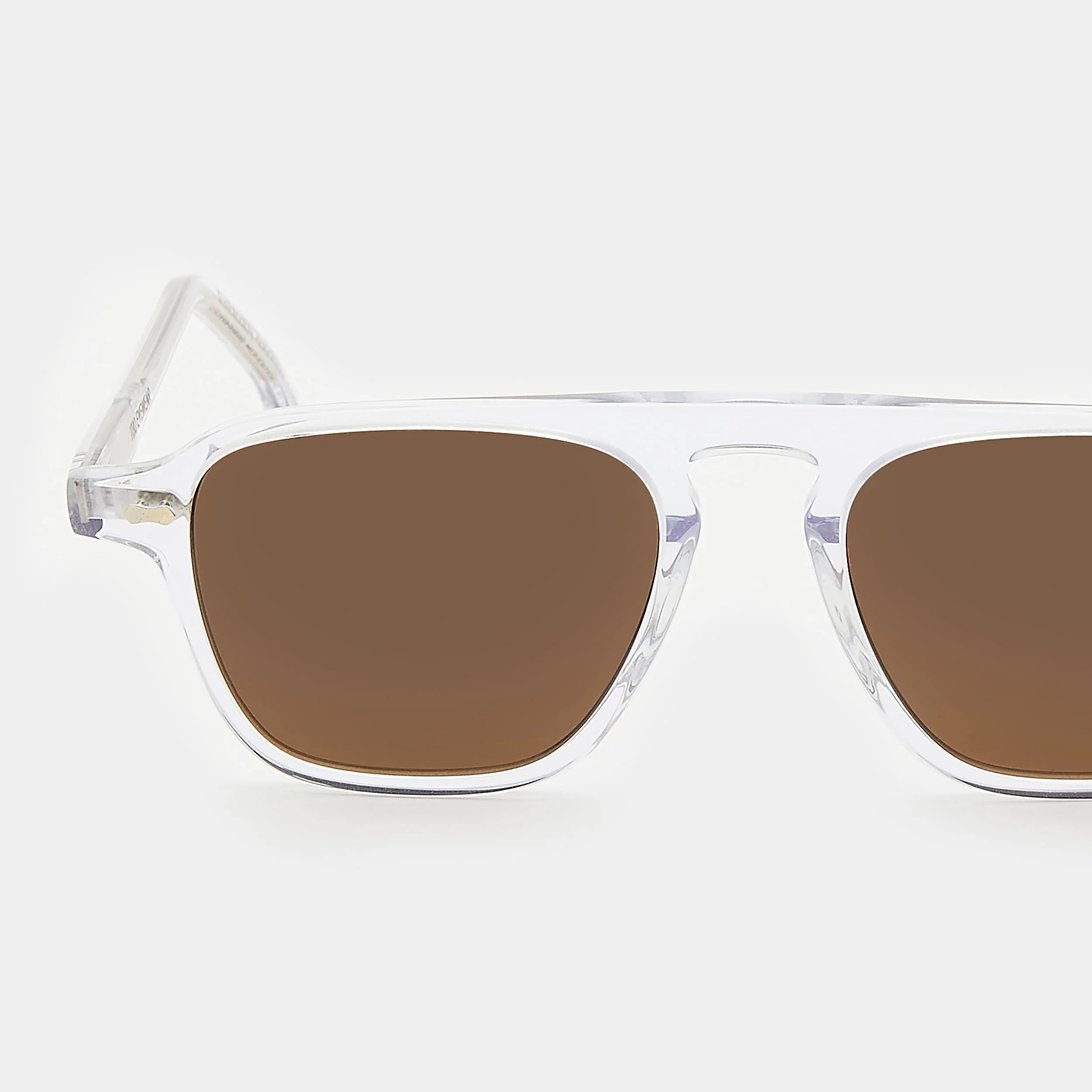 TBD Eyewear Panama Eco Transparent Tobacco Lens Sunglasses Detail