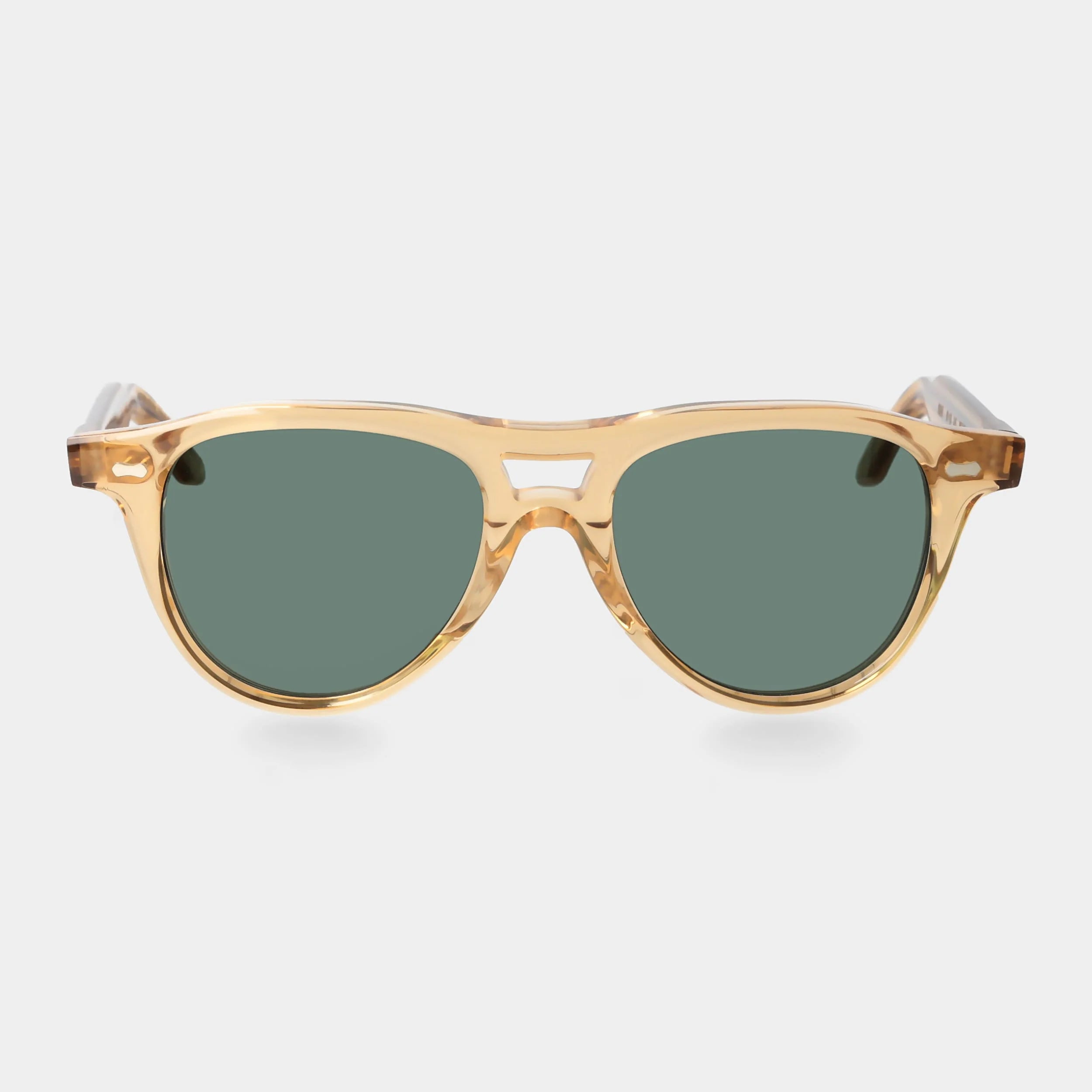 TBD Eyewear Piquet Eco Champagne Bottle Green Lens Sunglasses Front