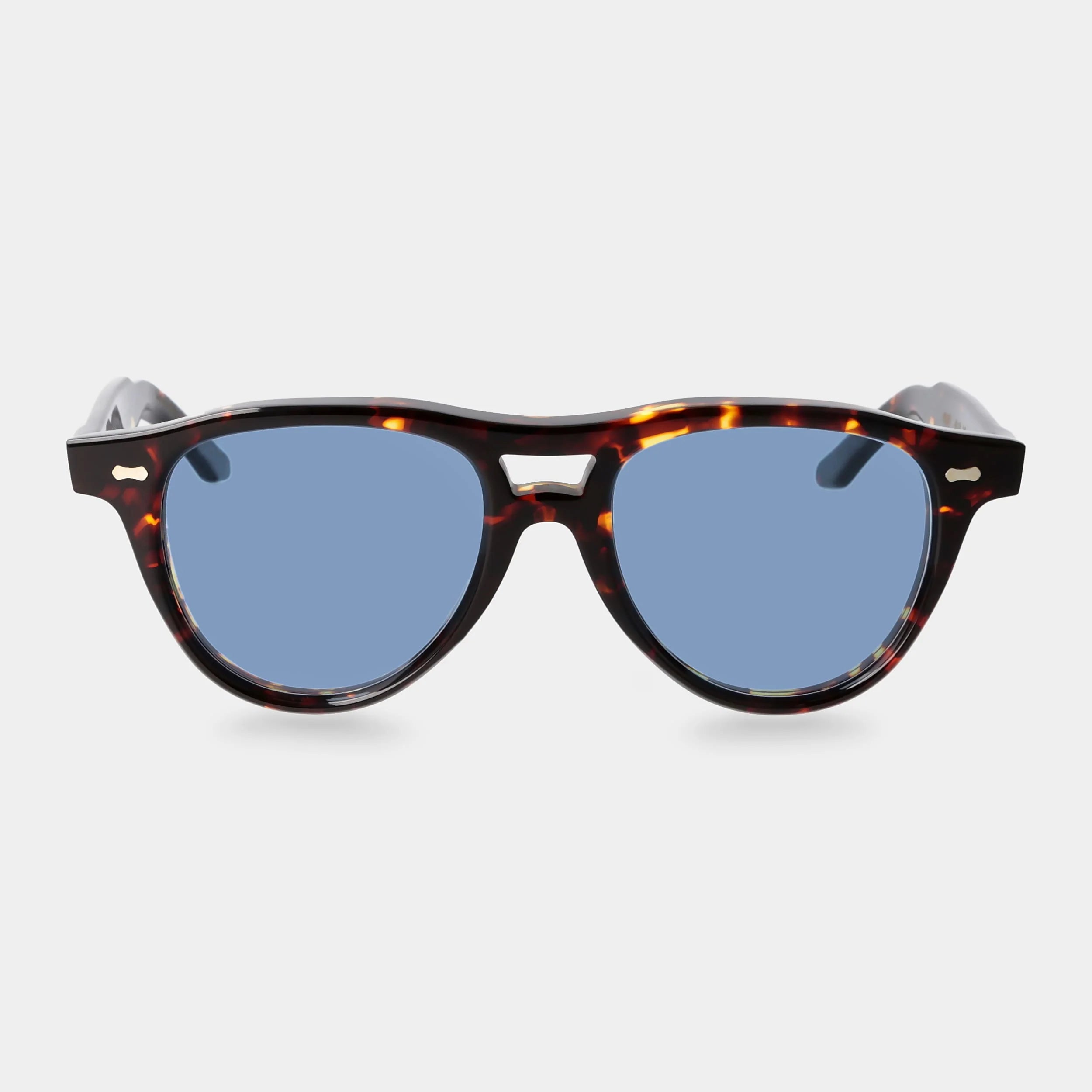 TBD Eyewear Piquet Eco Dark Havana Blue Lens Sunglasses Front