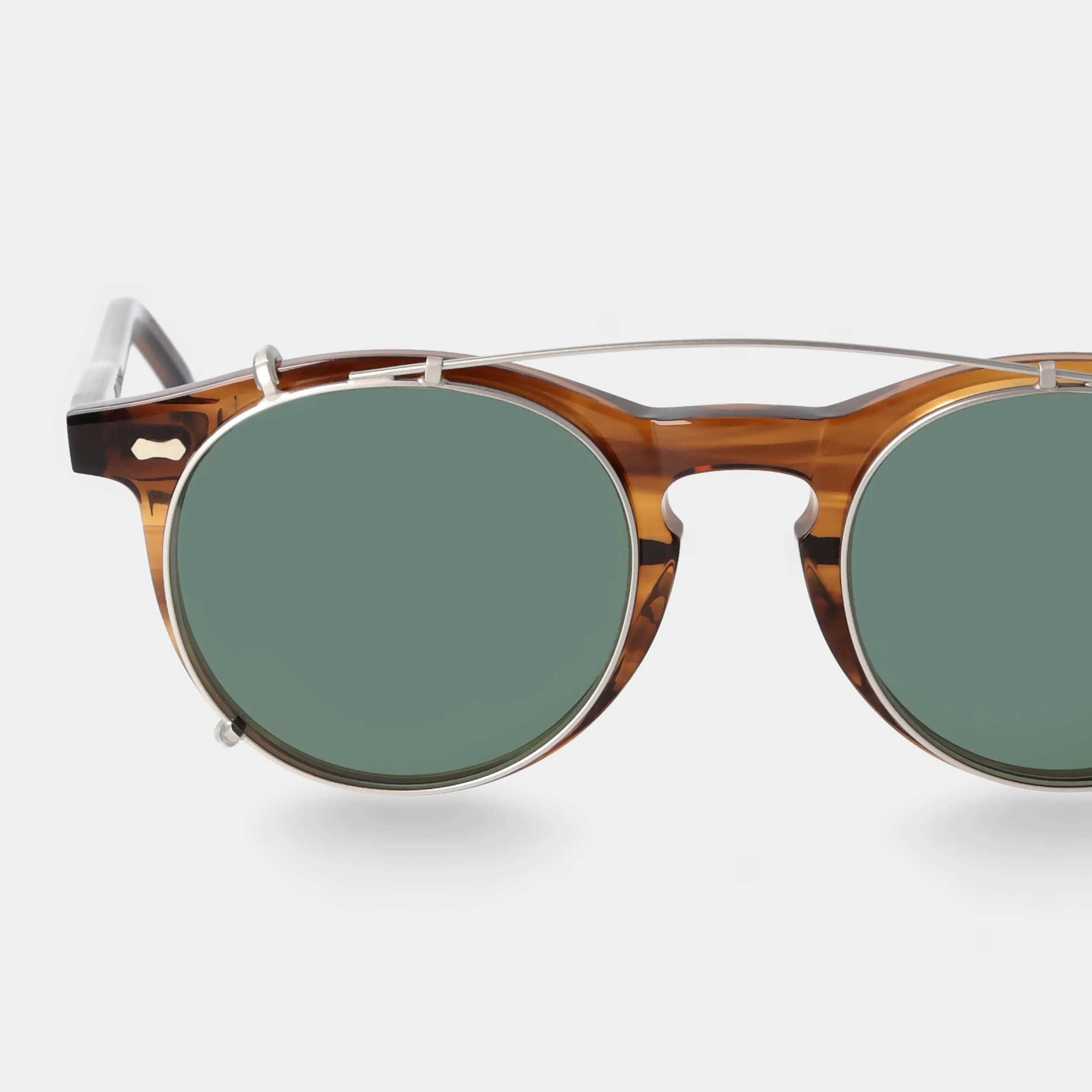 TBD Eyewear Pleat Earth Bio Bottle Green Lens Sunglasses Detail