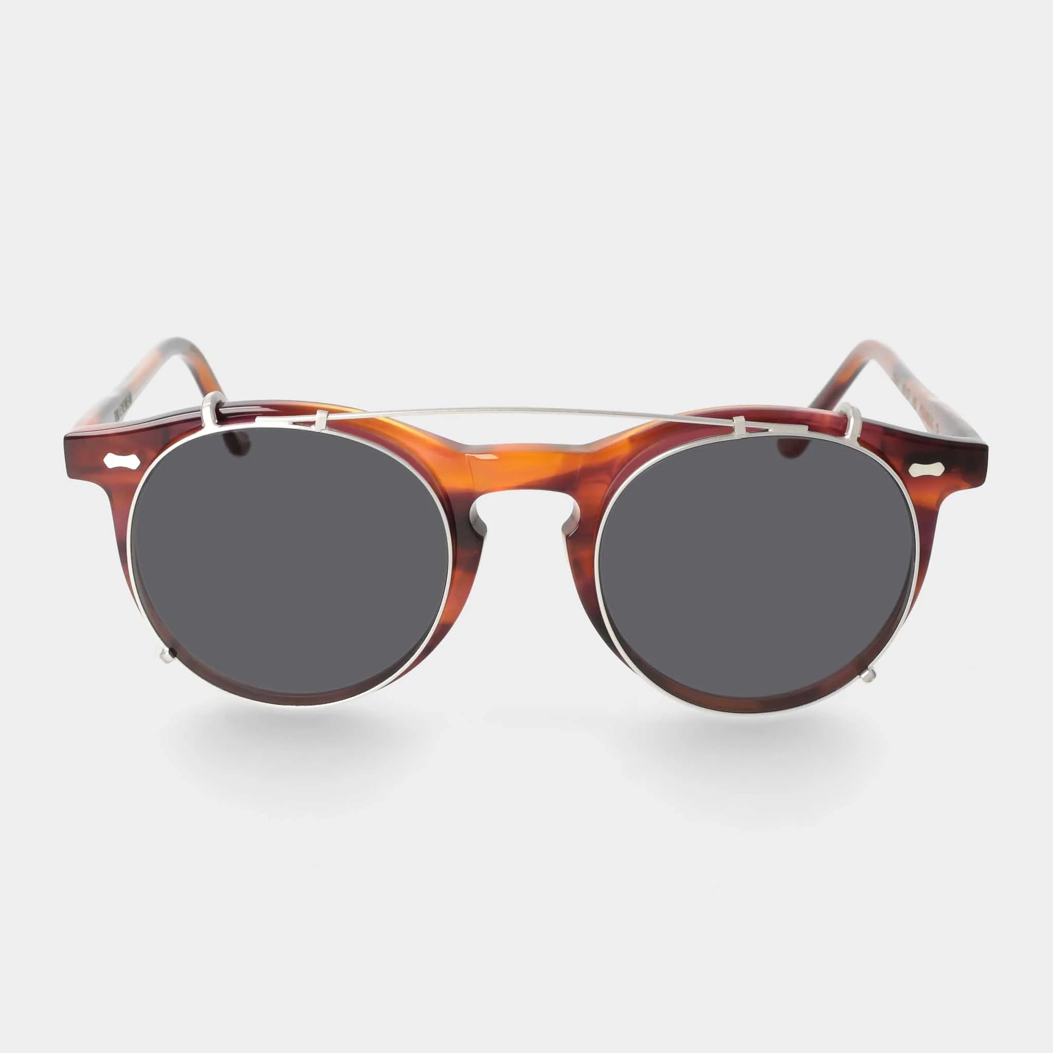 TBD Eyewear Pleat Eco Havana Grey Lens Sunglasses Front