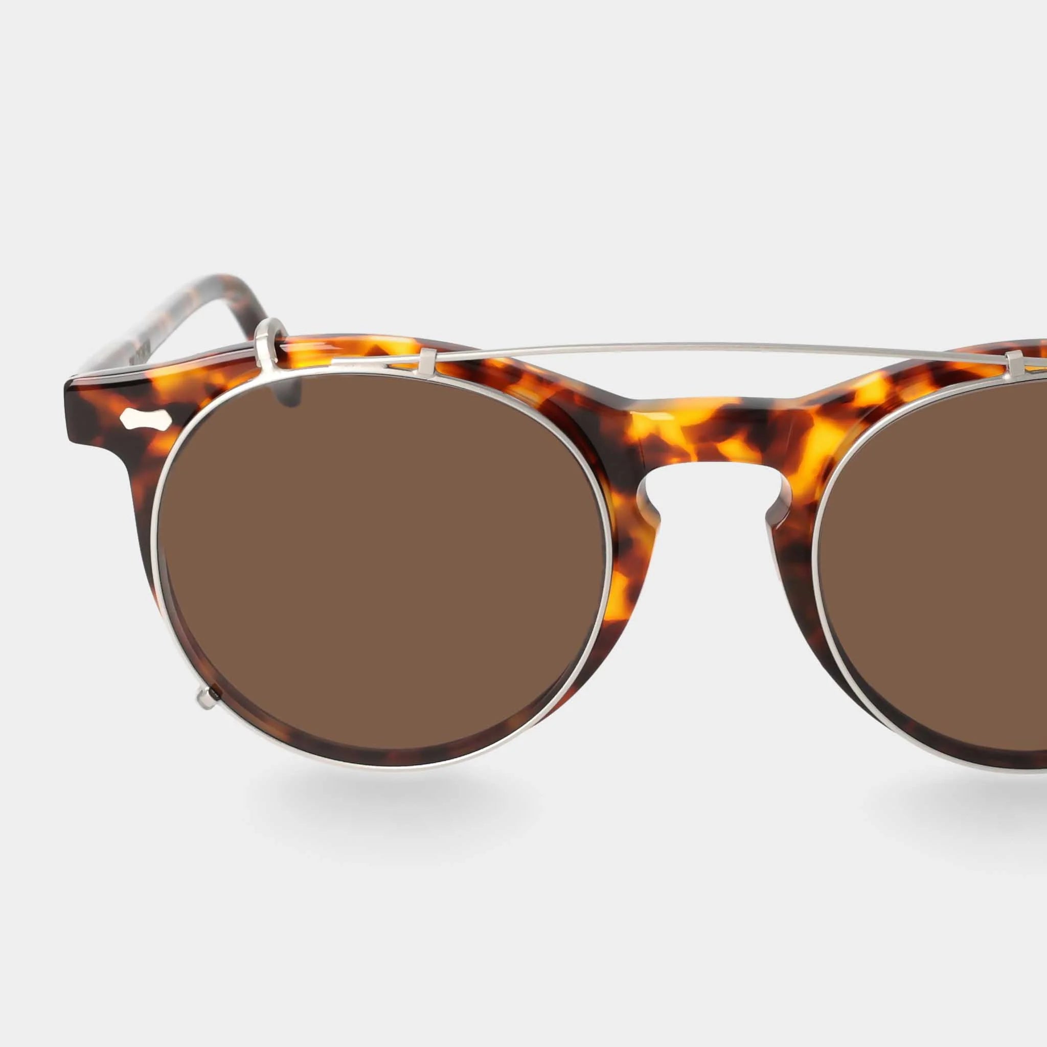 TBD Eyewear Pleat Eco Spotted Havana Tobacco Lens Sunglasses Detail