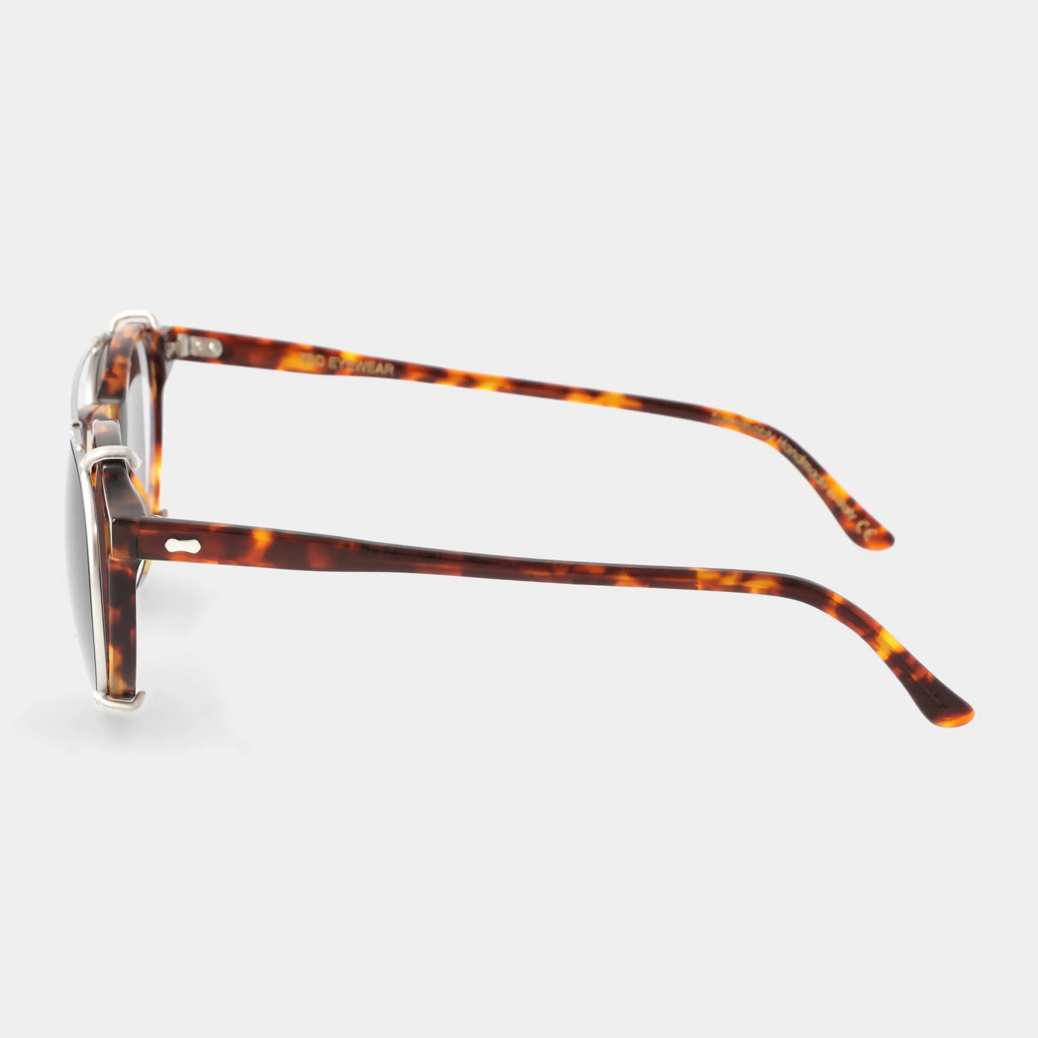 TBD Eyewear Pleat Eco Spotted Havana Tobacco Lens Sunglasses Side