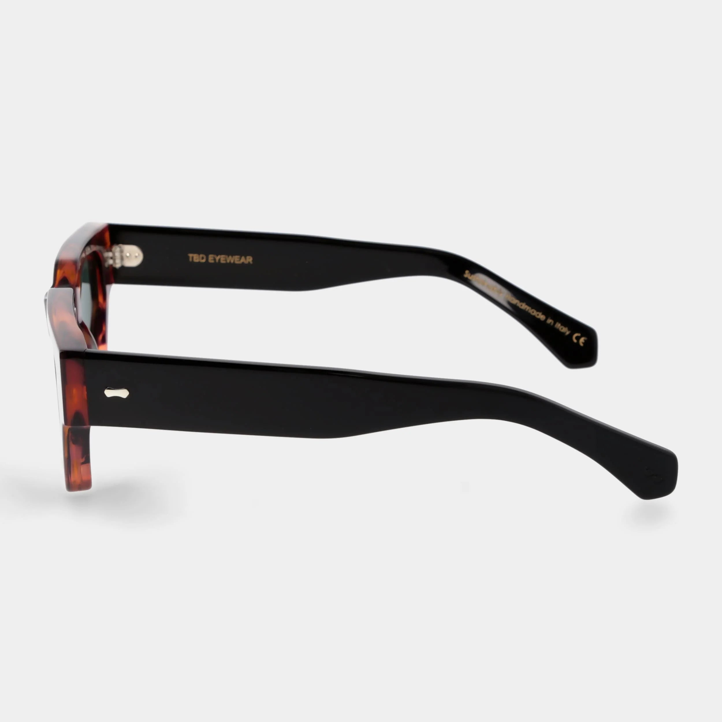 TBD Eyewear Raso Eco Bicolor Bottle Green Lens Sunglasses Side