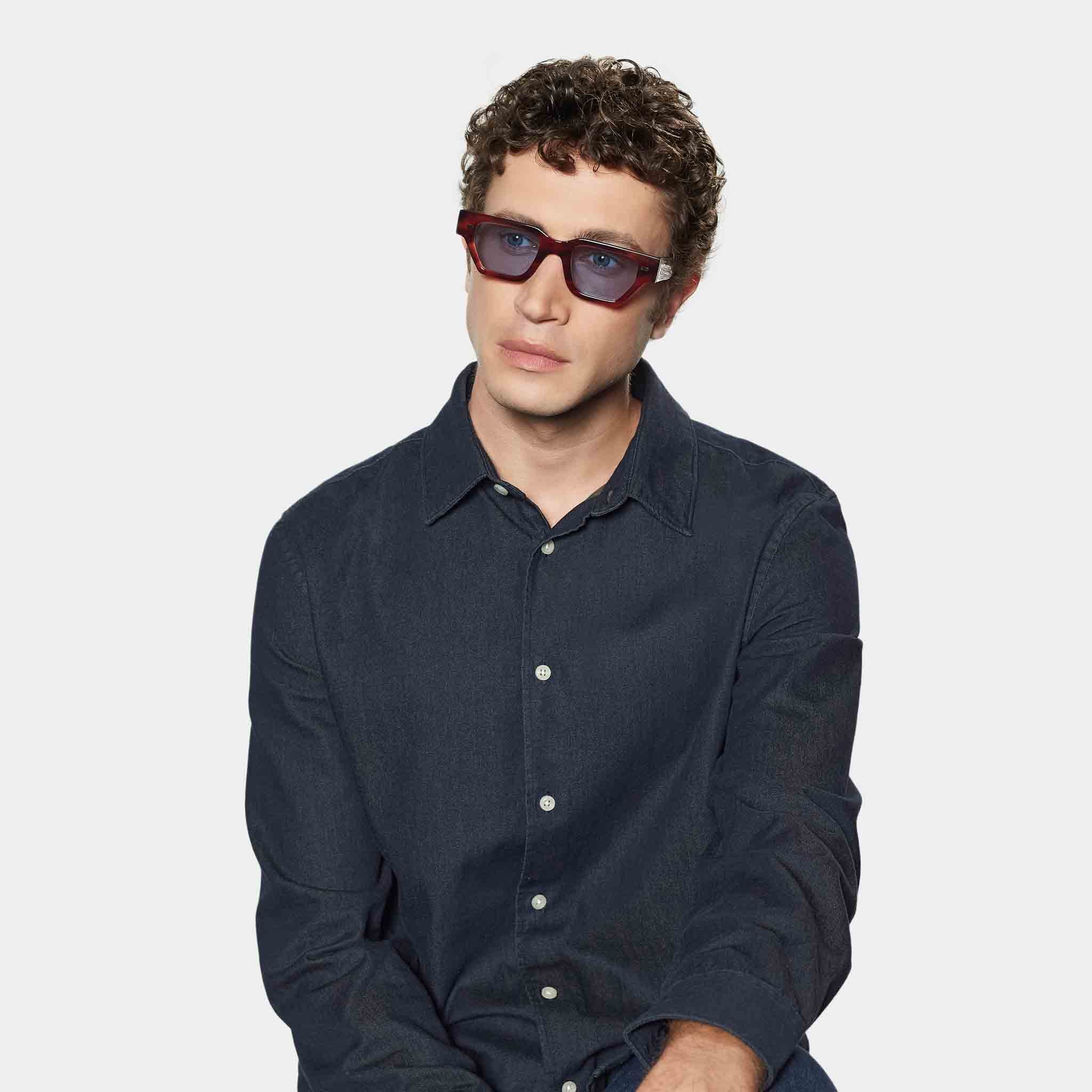 TBD Eyewear Raso Eco Havana Blue Lens Sunglasses Man