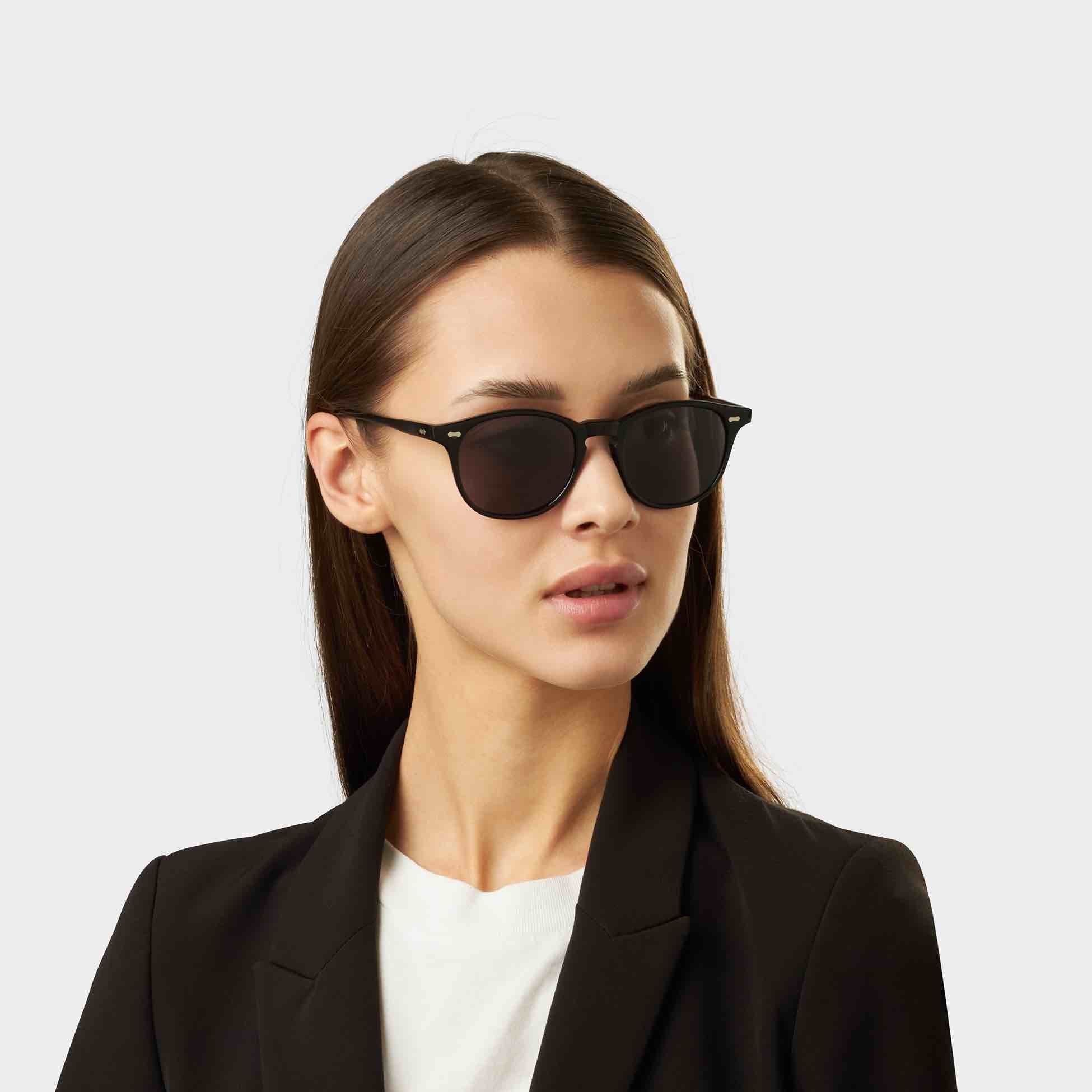 TBD Eyewear Shetland Eco Black Grey Lens Sunglasses Woman