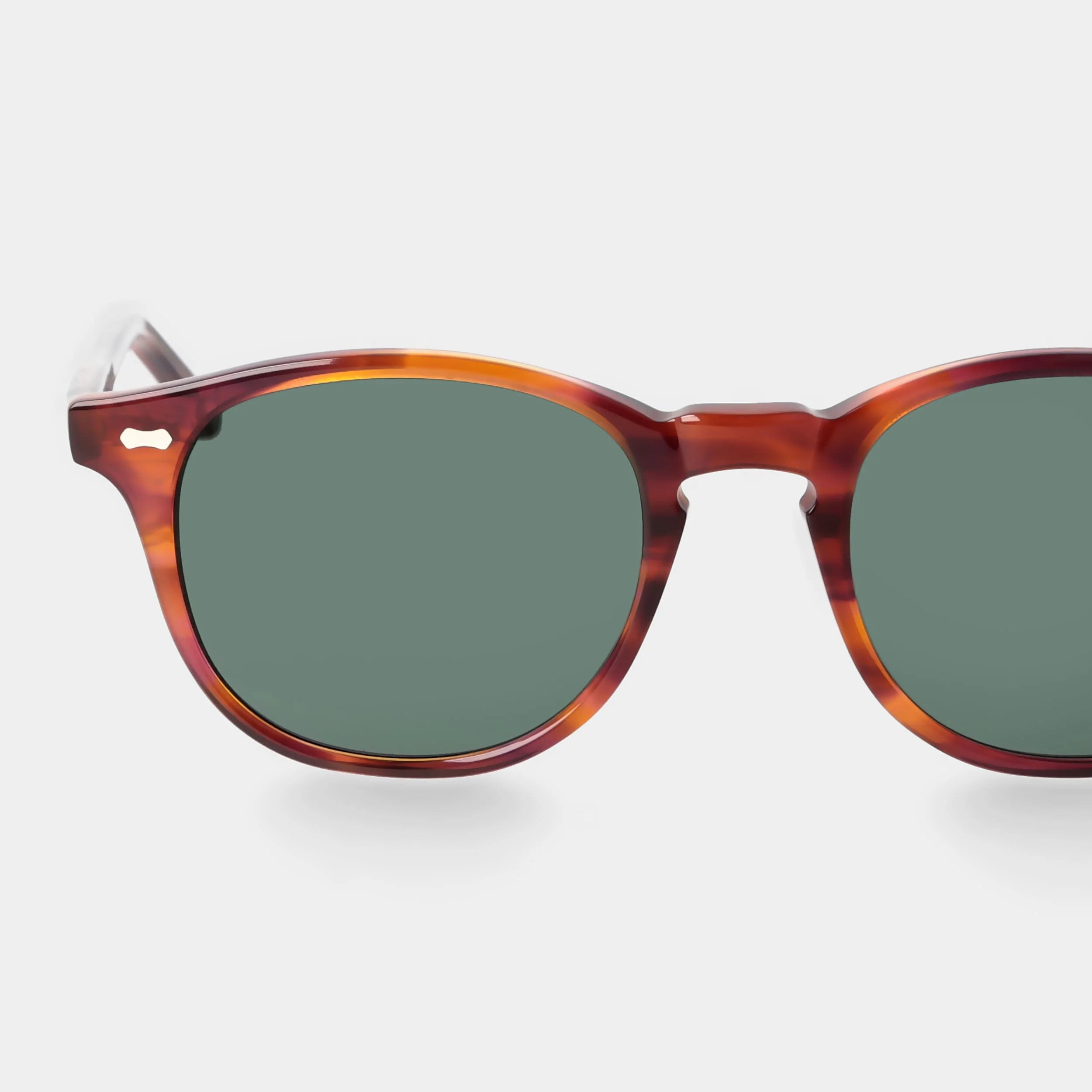 TBD Eyewear Shetland Eco Havana Bottle Green Lens Sunglasses Detail