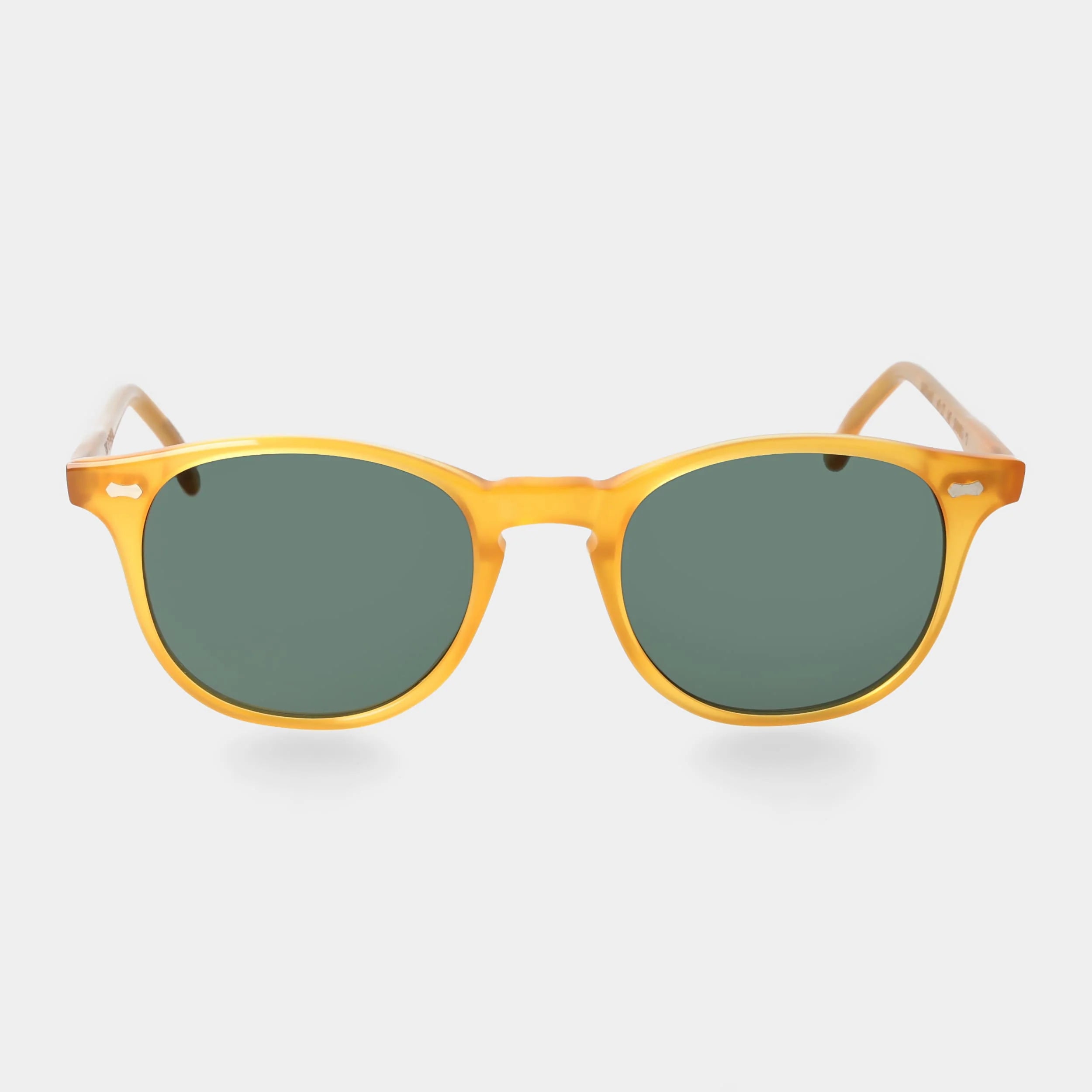 TBD Eyewear Shetland Eco Honey Bottle Green Lens Sunglasses Front