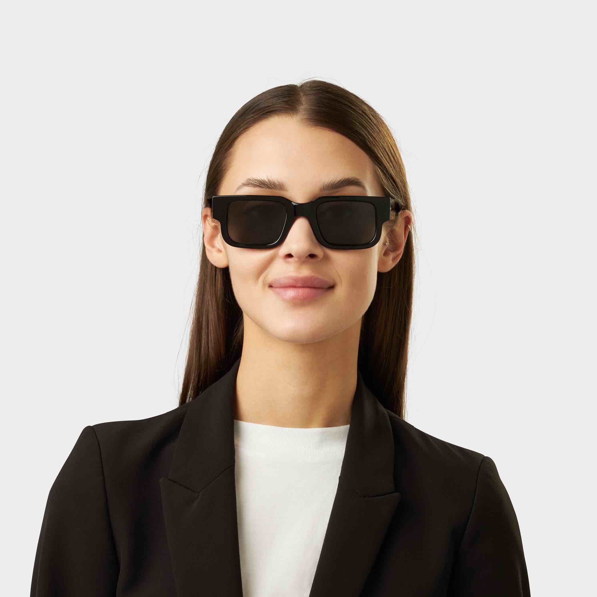 TBD Eyewear Silk Eco Black Grey Lens Sunglasses Woman