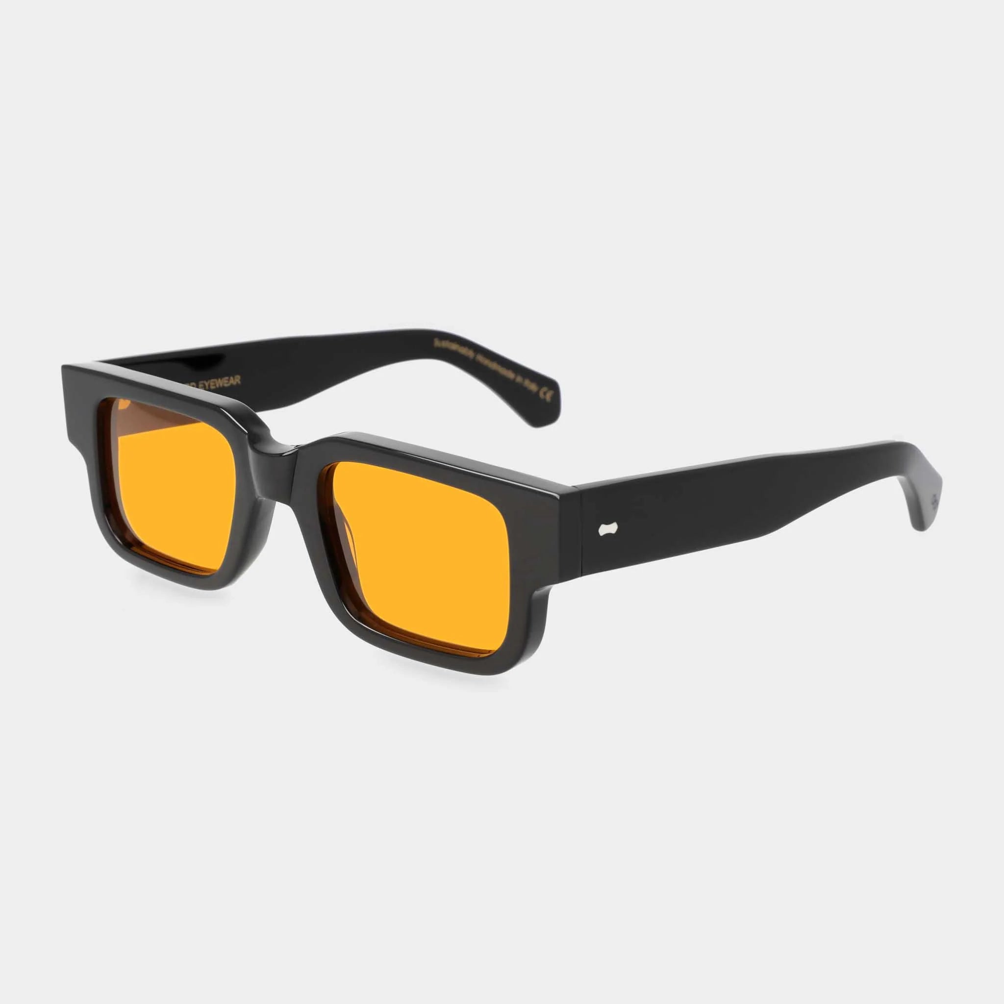 TBD Eyewear Silk Eco Black Orange Lens Sunglasses Angle