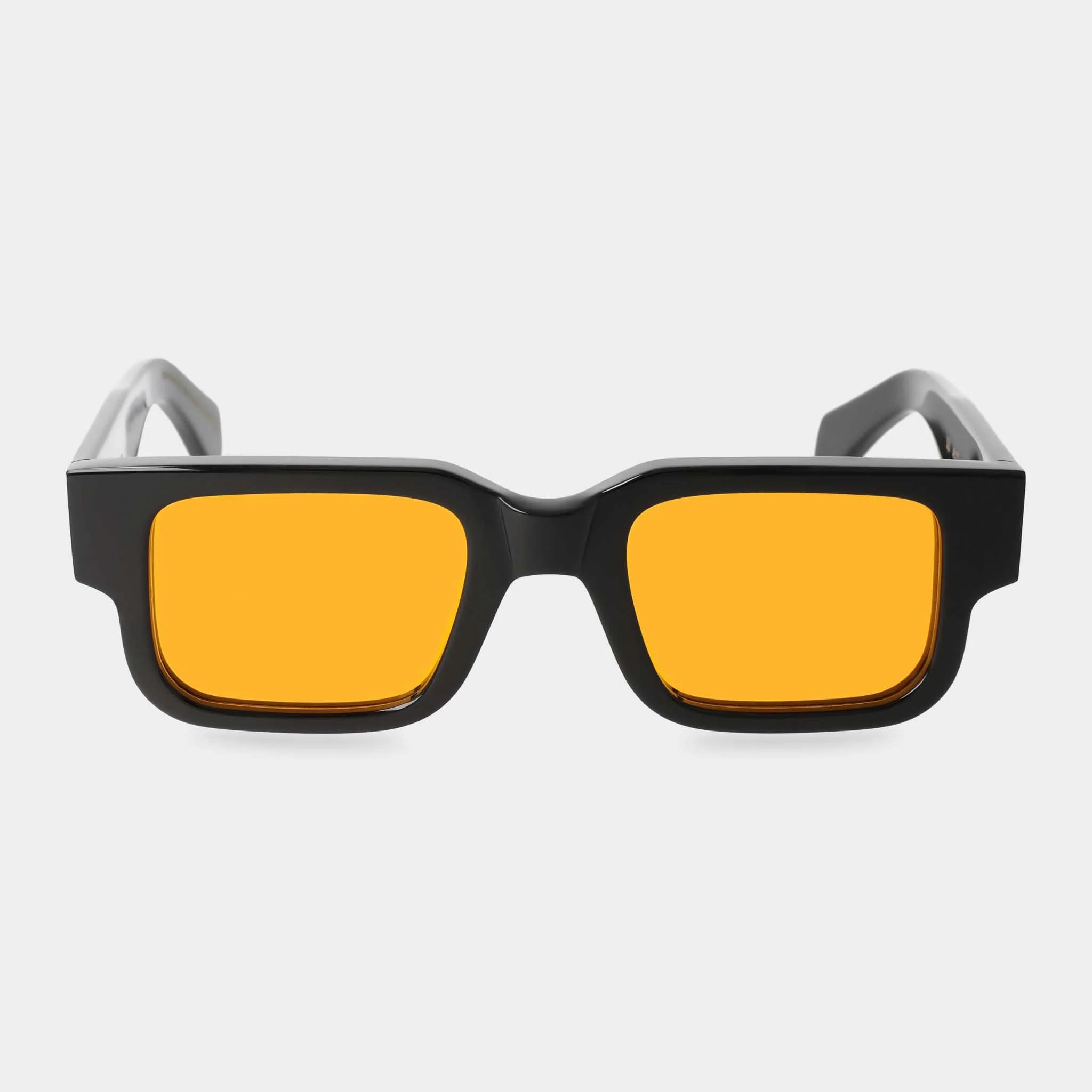 TBD Eyewear Silk Eco Black Orange Lens Sunglasses Front