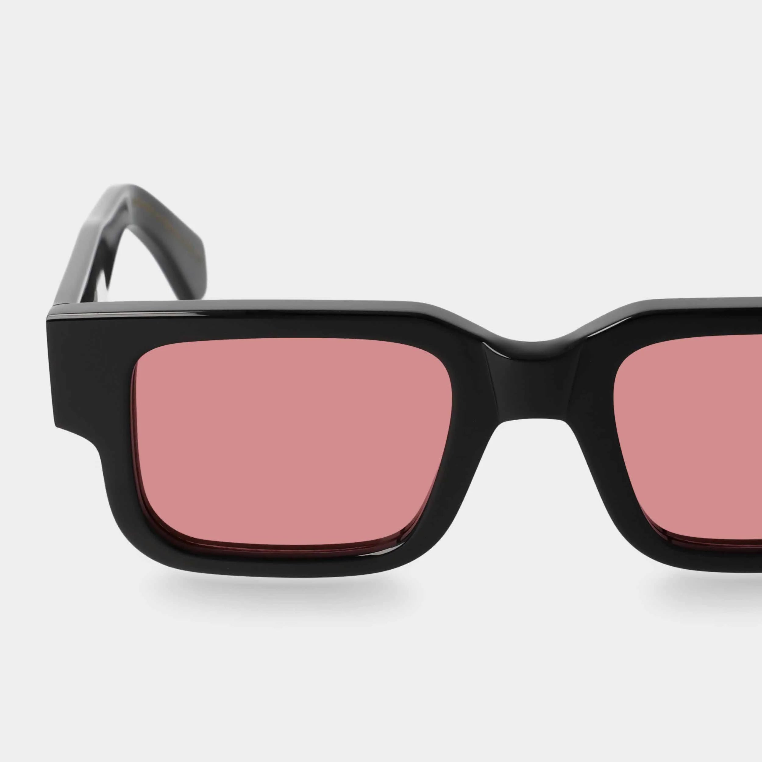 TBD Eyewear Silk Black Red Sunglasses Detail