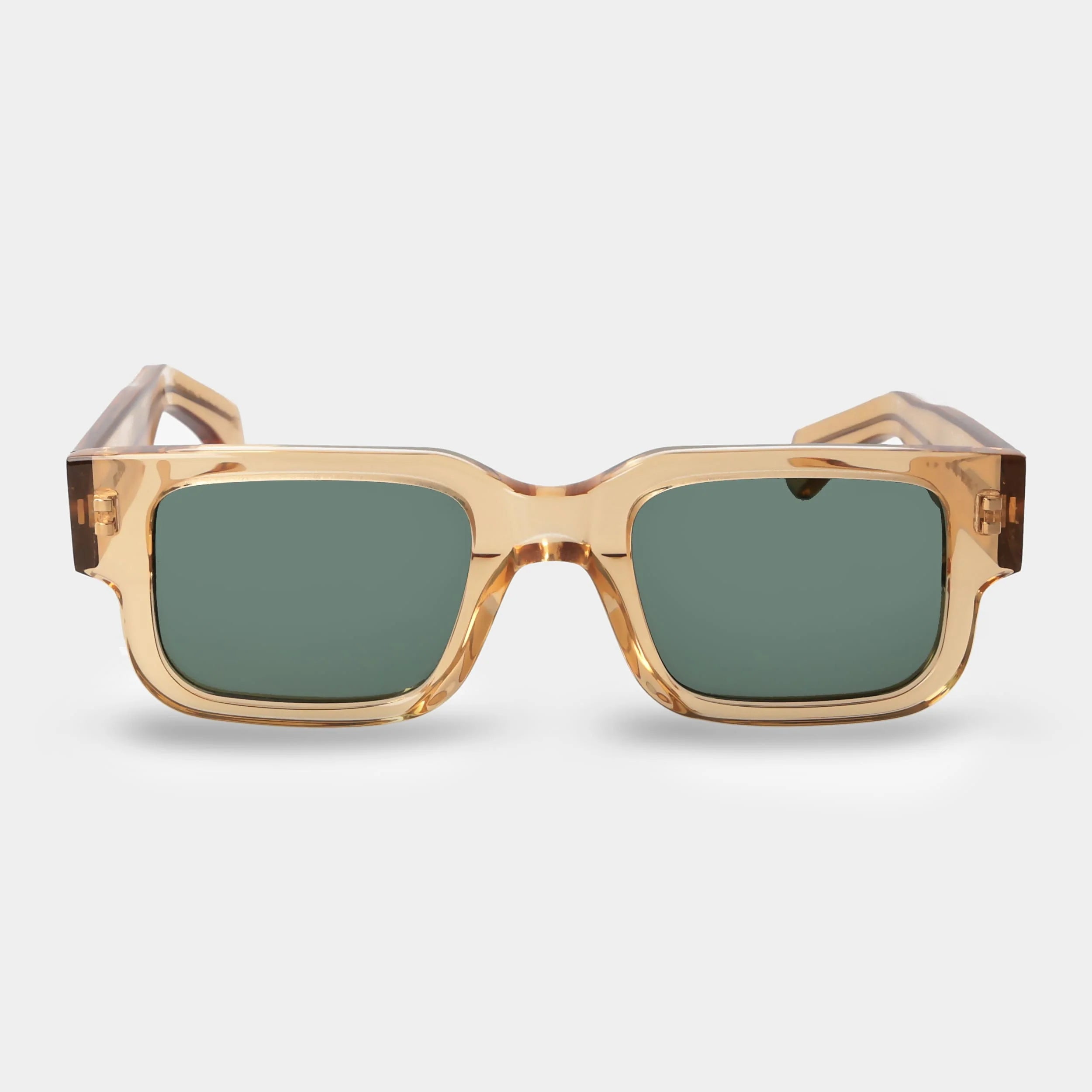 TBD Eyewear Silk Eco Champagne Bottle Green Lens Sunglasses Front