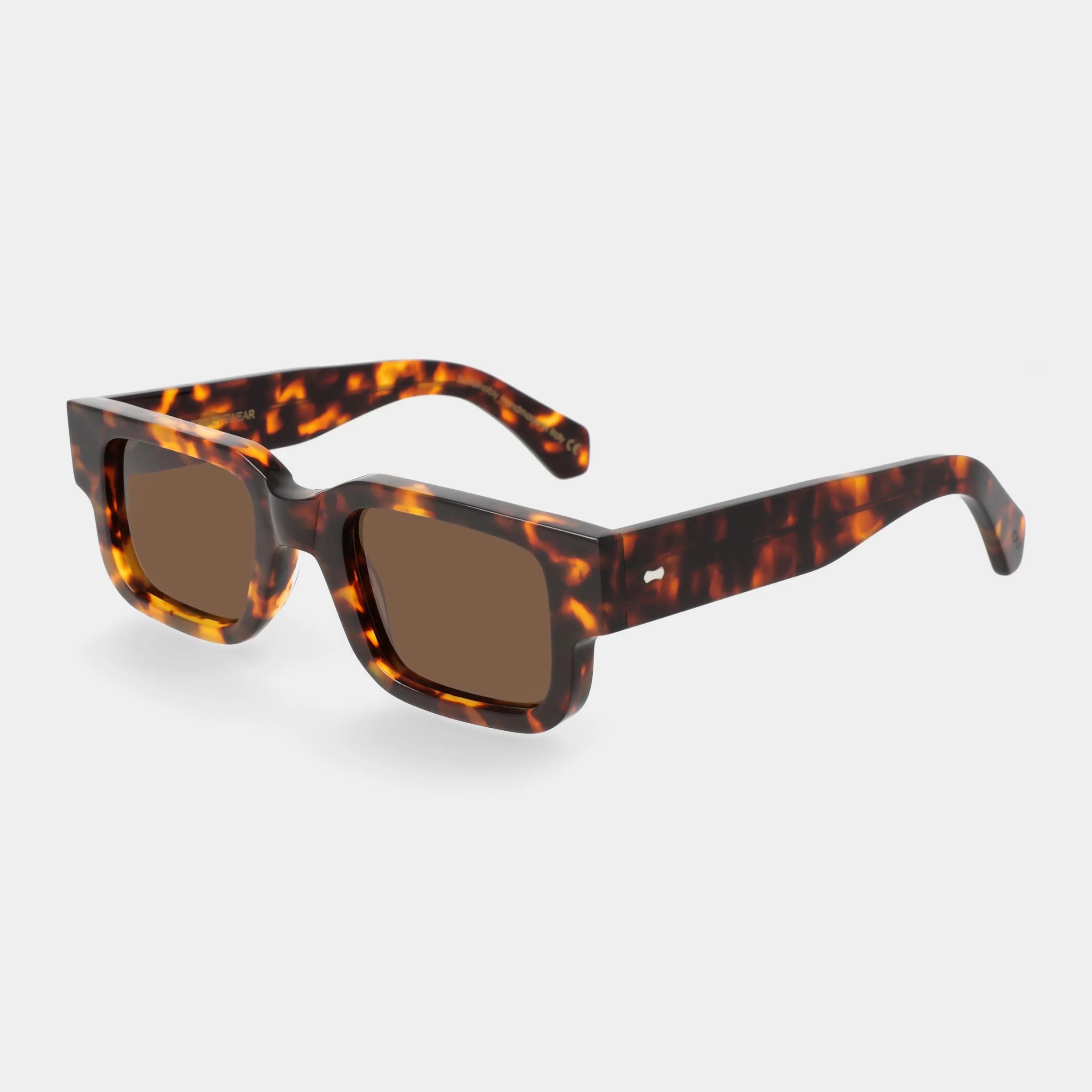 TBD Eyewear Silk Eco Spotted Havana Tobacco Lens Sunglasses Angle