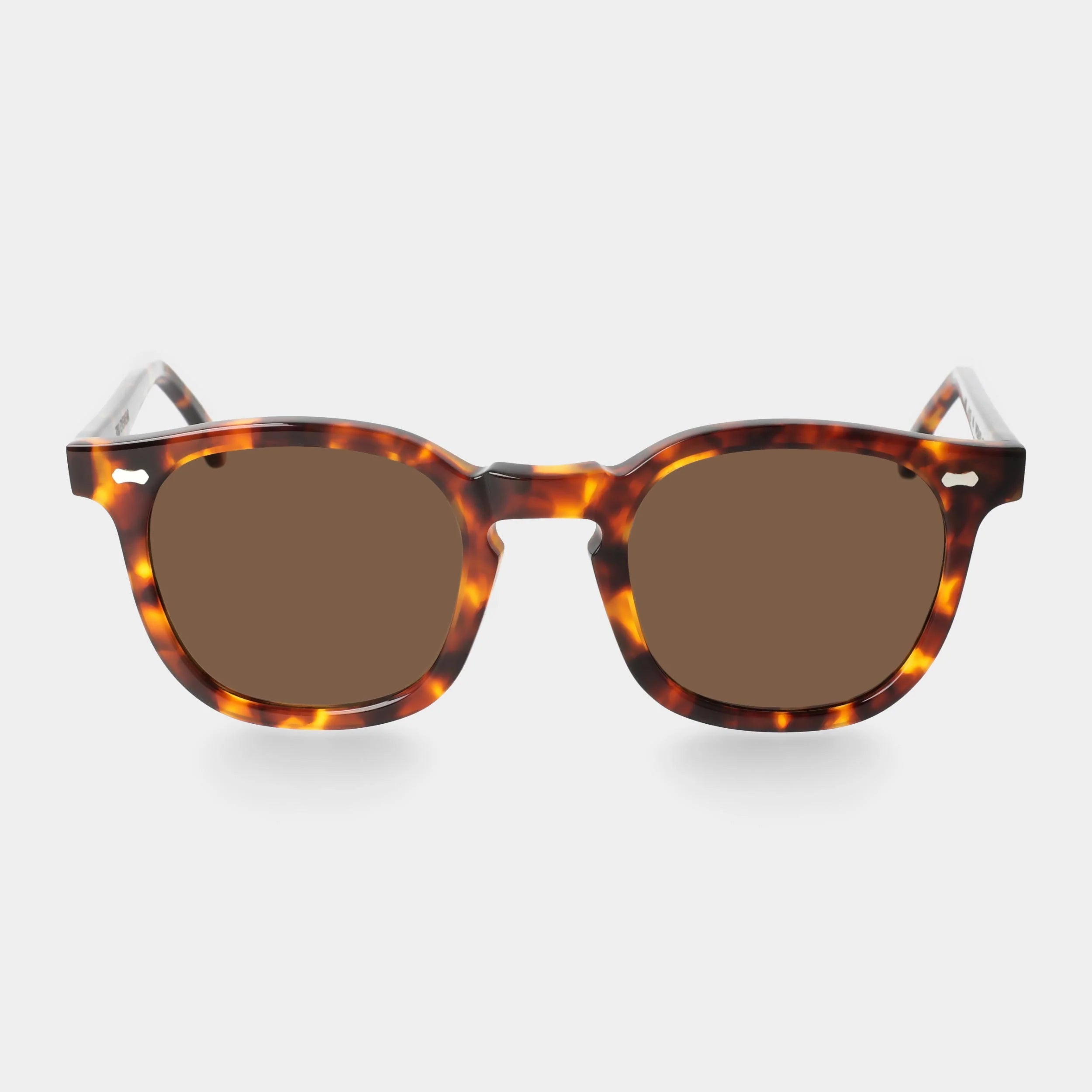 TBD Eyewear Twill Eco Spotted Havana Tobacco Lens Sunglasses Front