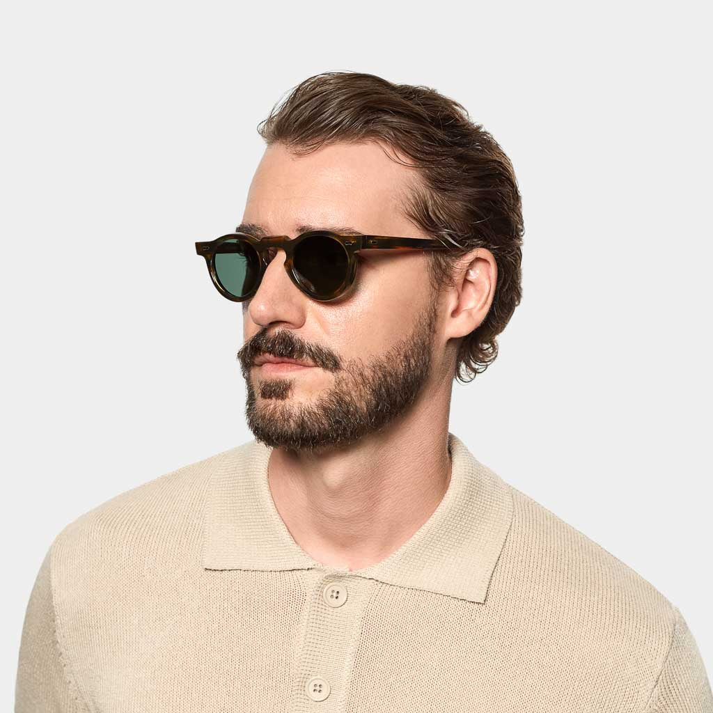 TBD Eyewear Welt River Bottle Green Lens Sunglasses Man