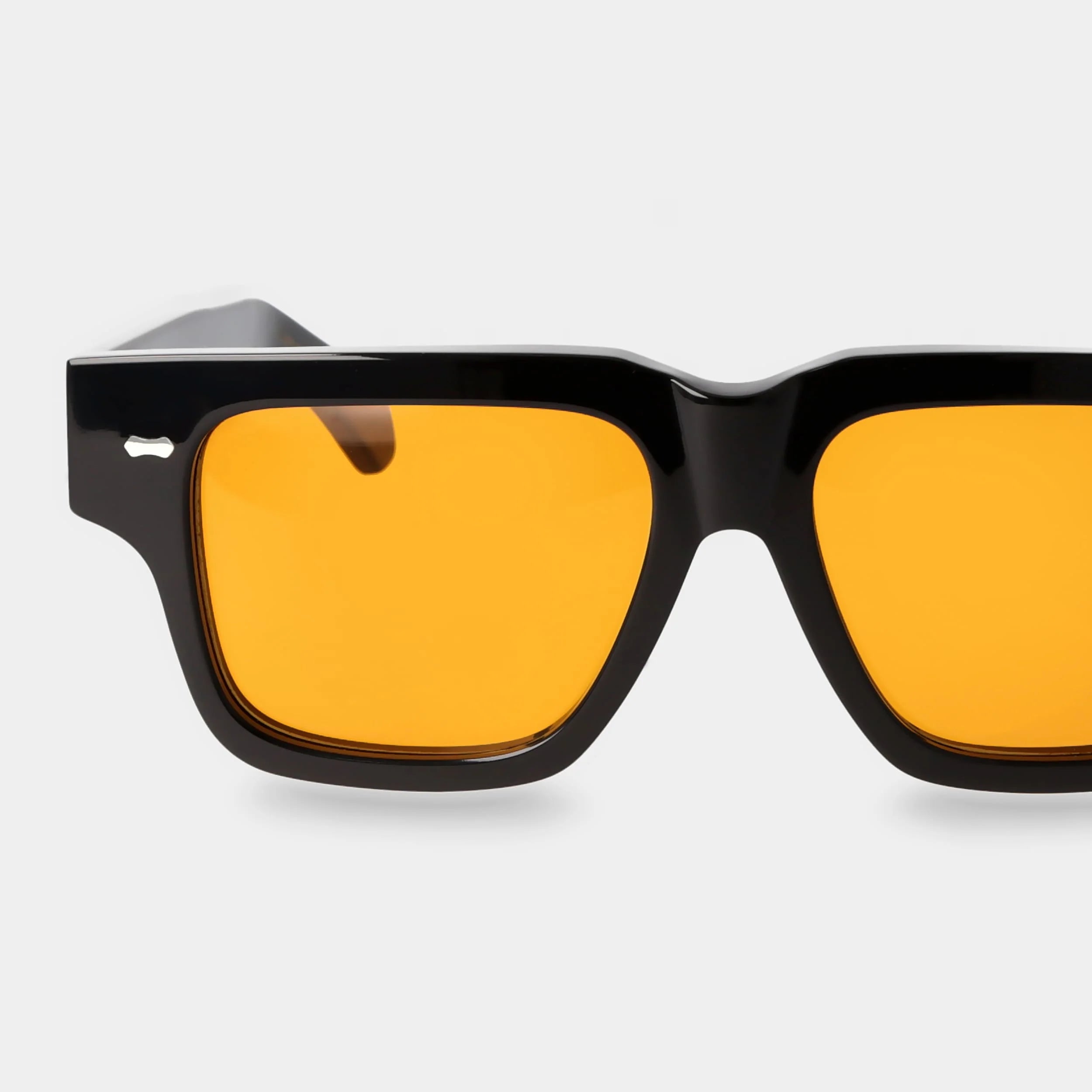 TBD Eyewear Tela Eco Black Orange Lens Sunglasses Detail