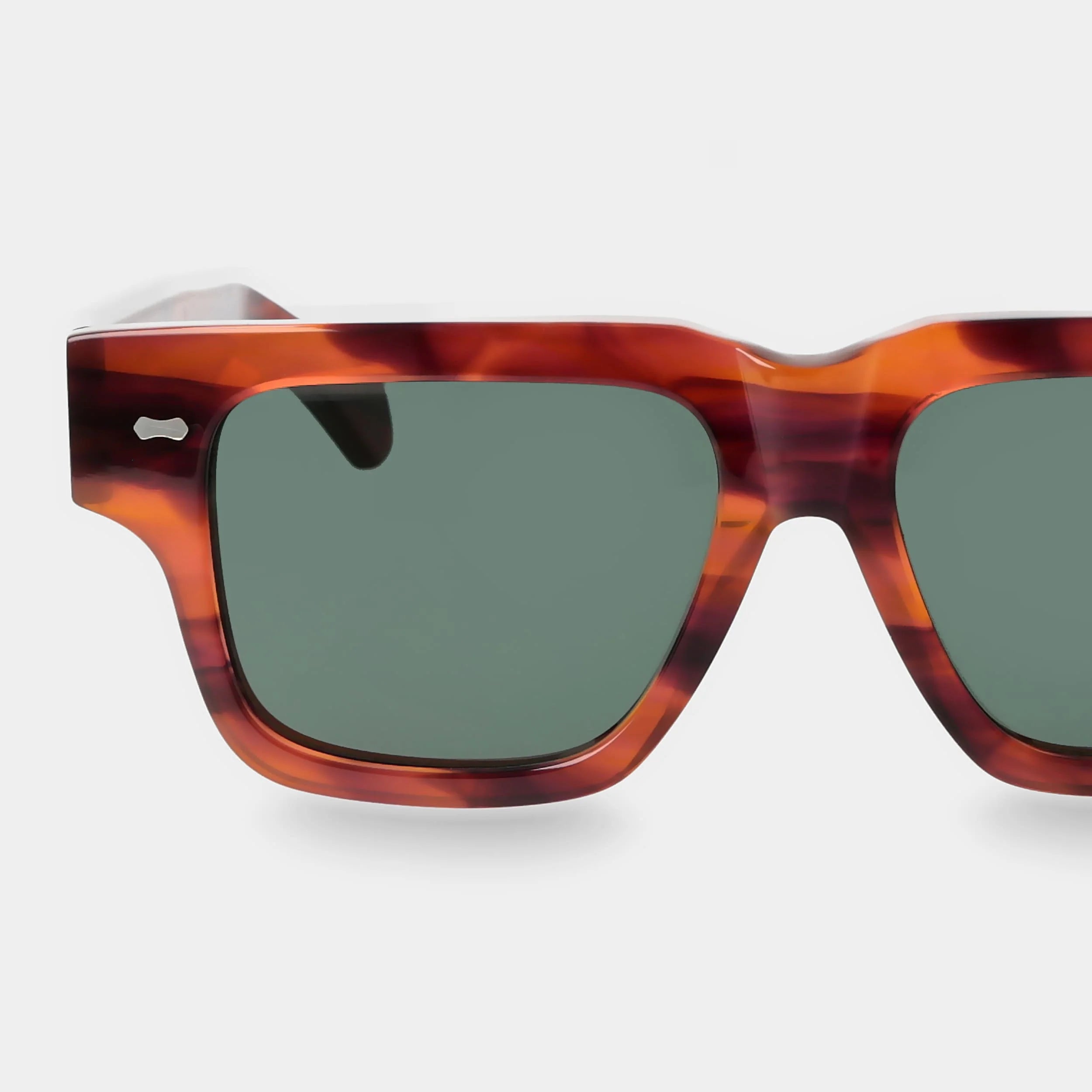 TBD Eyewear Tela Eco Havana Bottle Green Lens Sunglasses Detail