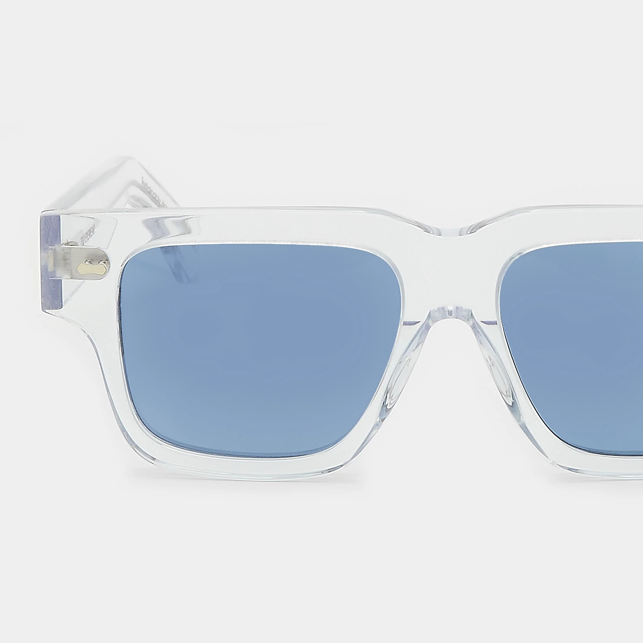 TBD Eyewear Tela Eco Transparent Blue Lens Sunglasses Detail