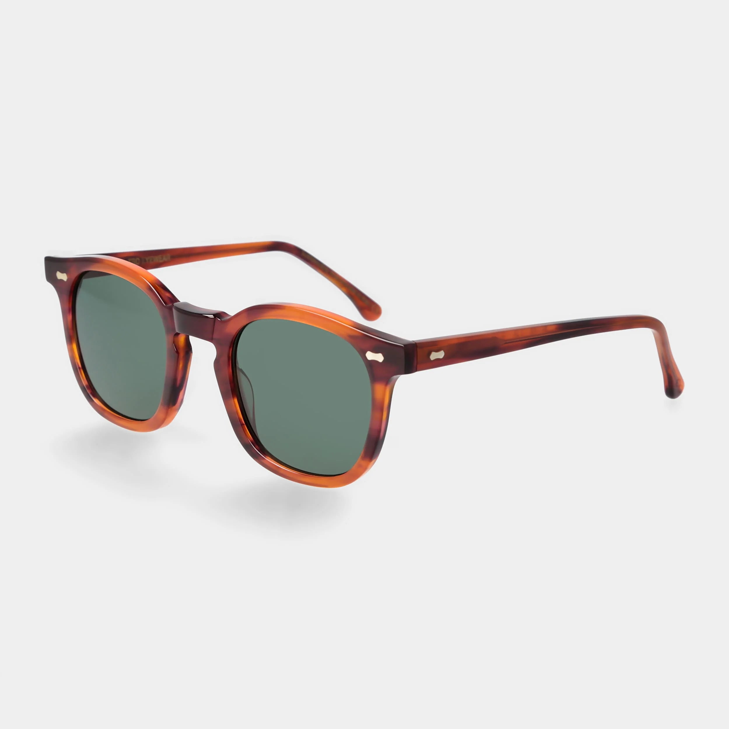 TBD Eyewear Twill Eco Havana Bottle Green Lens Sunglasses Angle