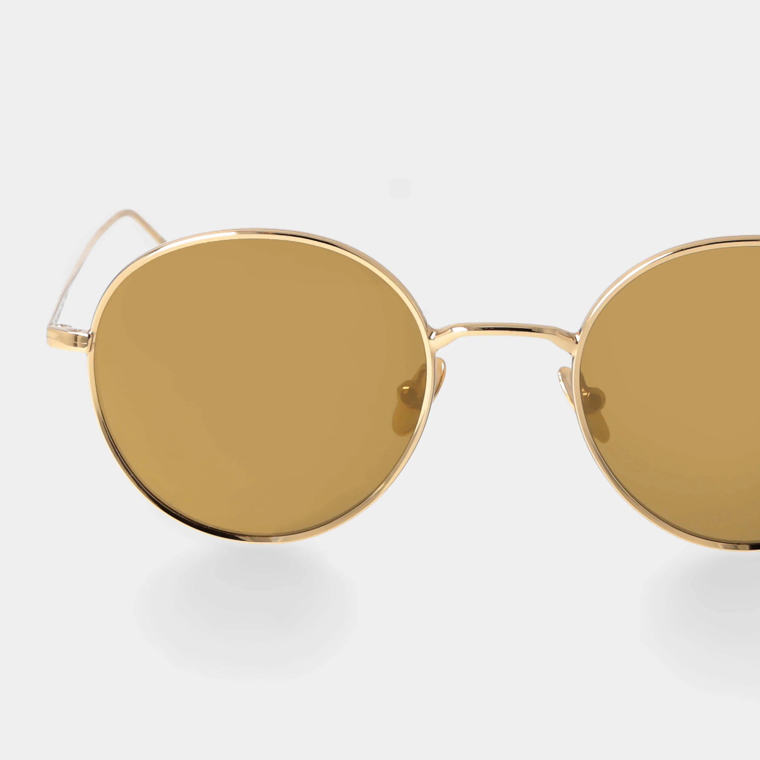 TBD Eyewear Ulster 24K Gold Tobacco Lens Sunglasses Detail