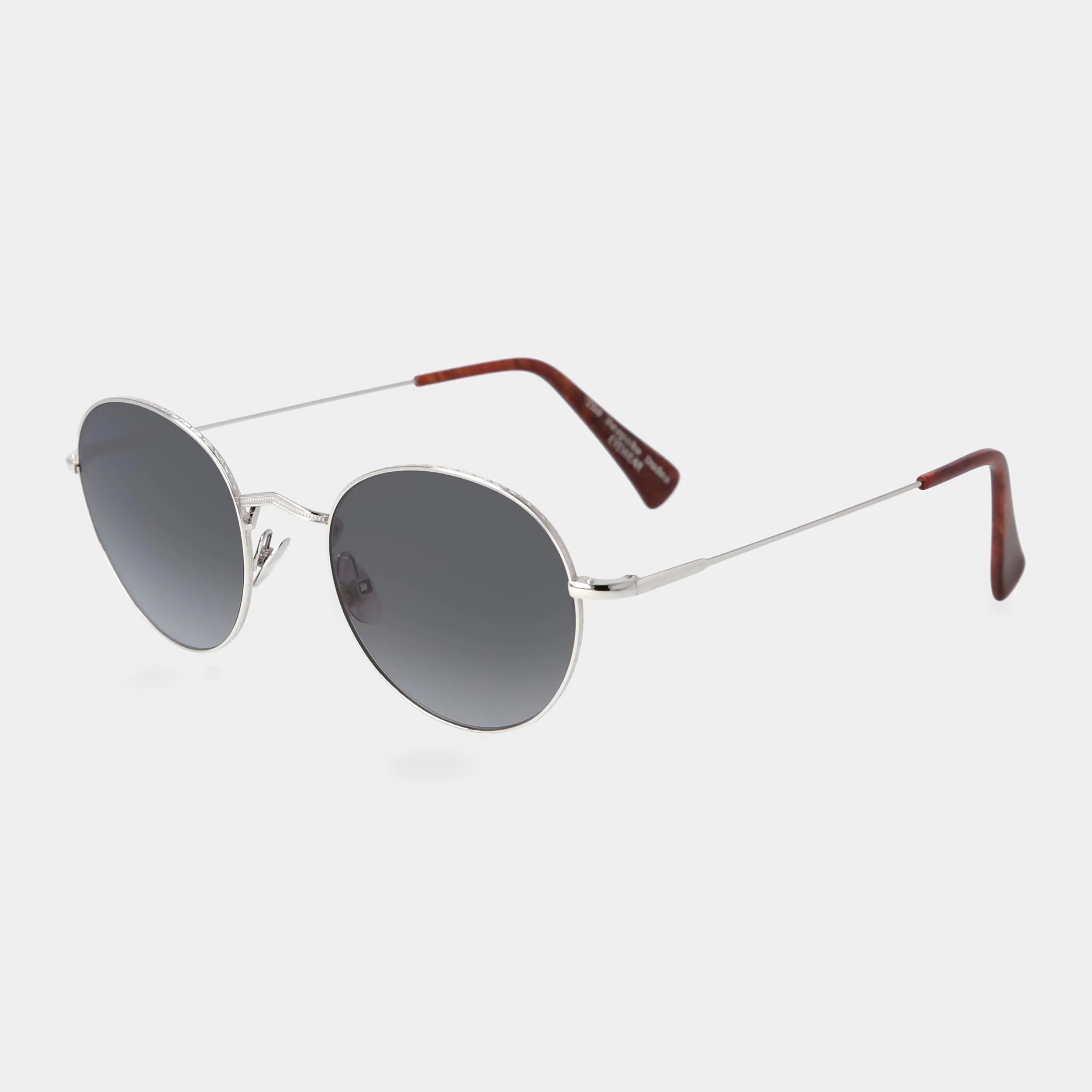 TBD Eyewear Vicuña Rhodium Grey Lens Sunglasses Angle