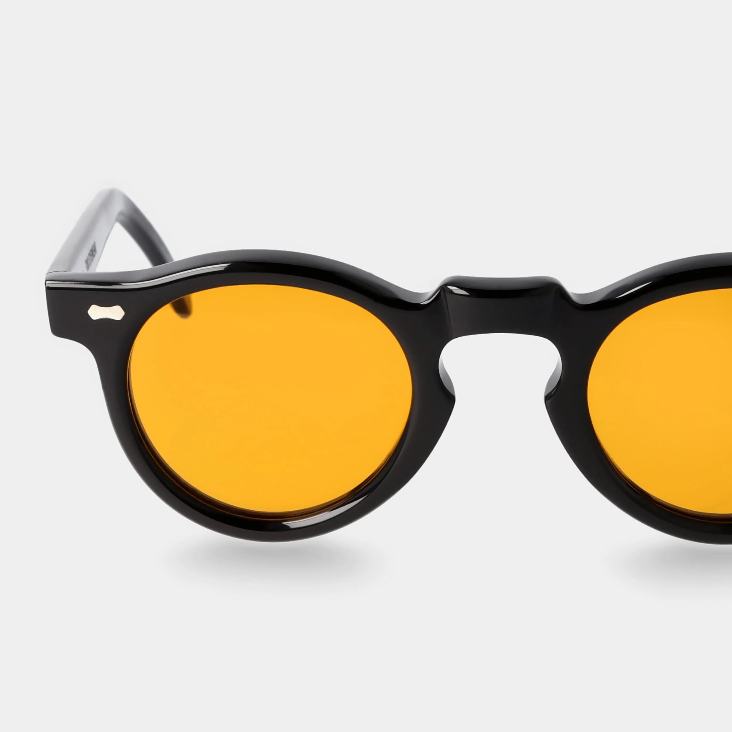 TBD Eyewear Welt Eco Black Orange Lens Sunglasses Detail